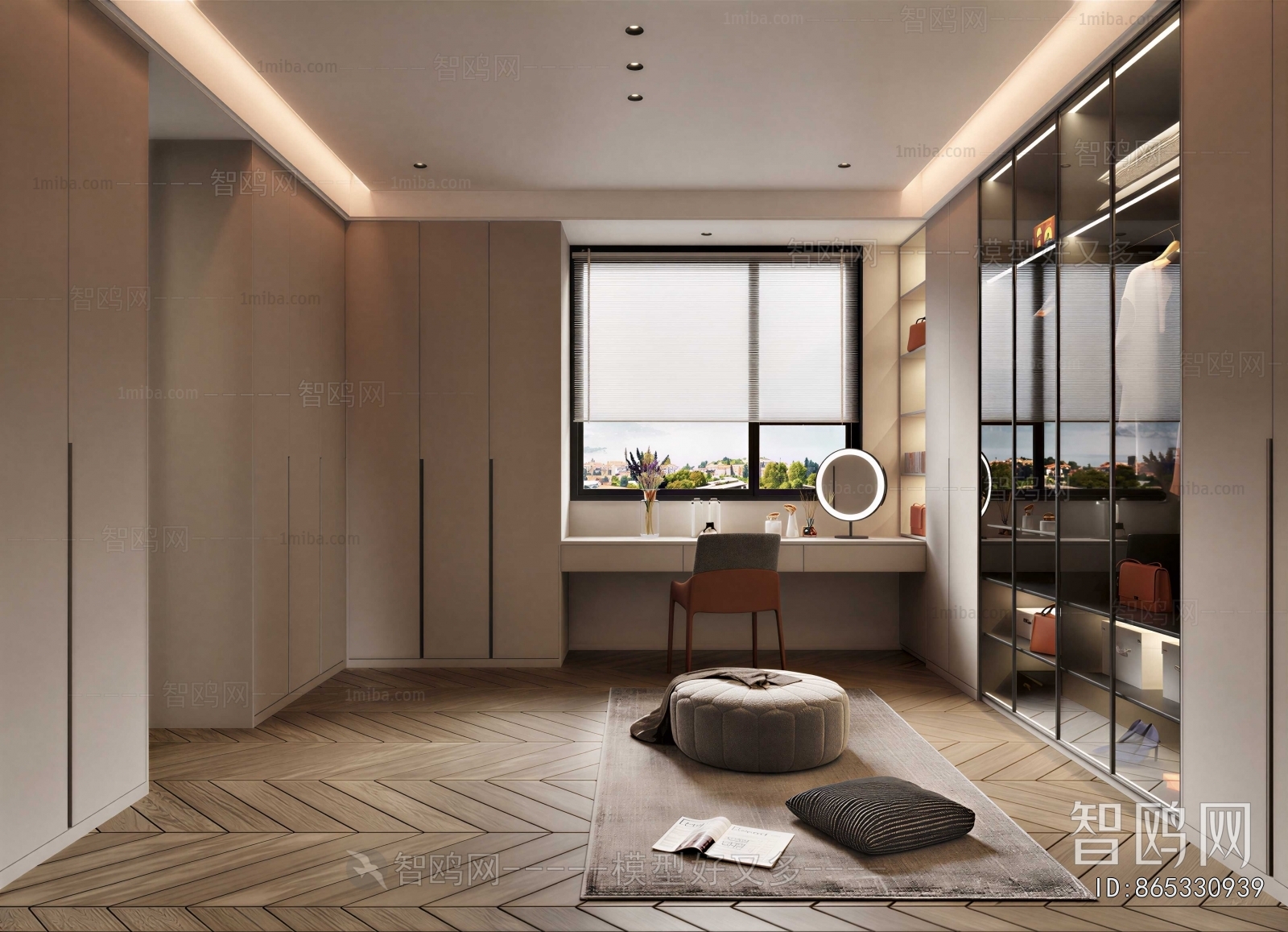 Modern Clothes Storage Area