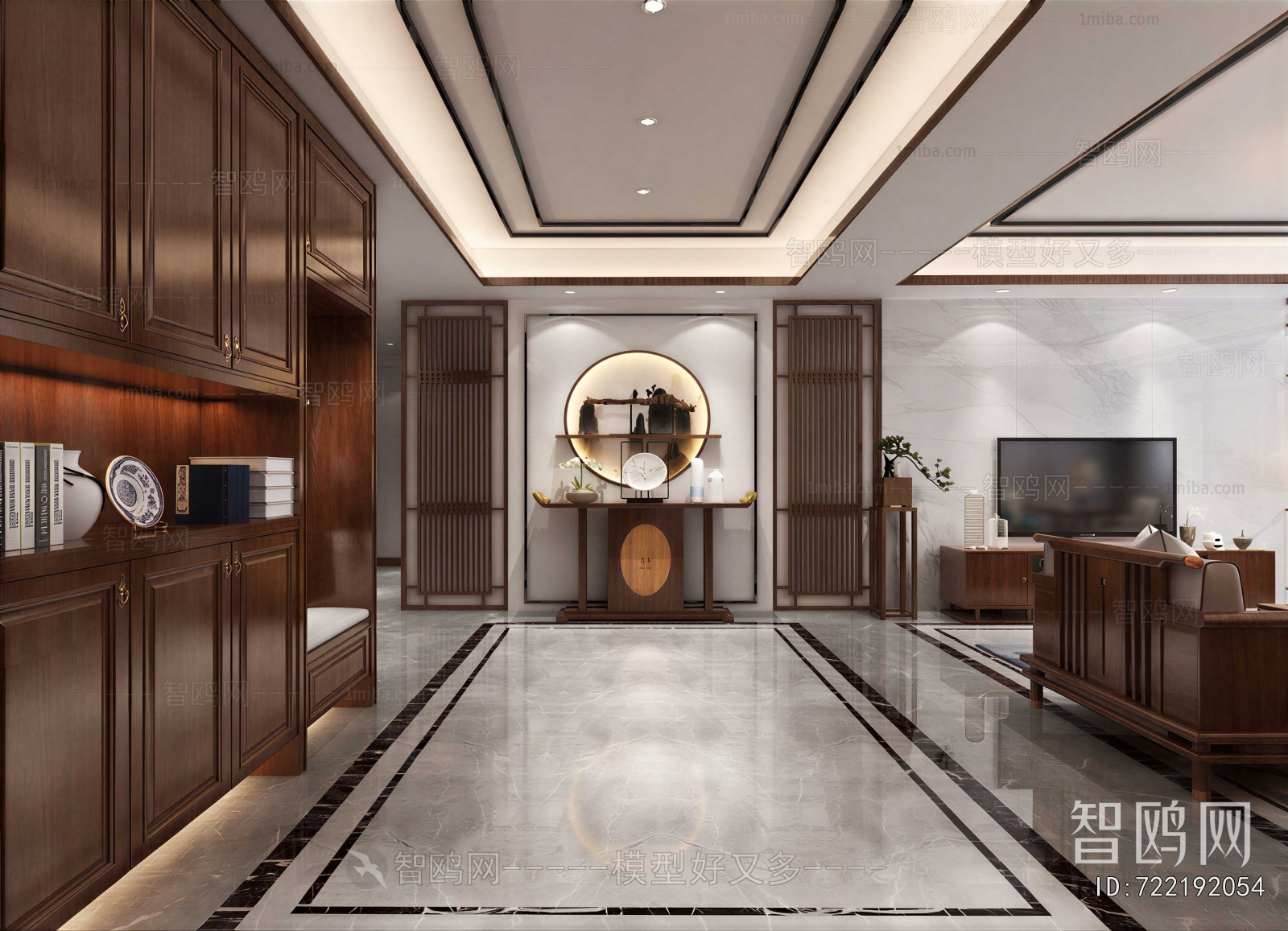 New Chinese Style Hallway