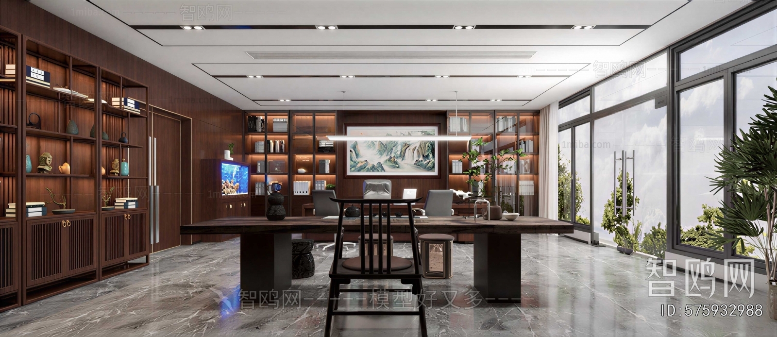 New Chinese Style Manager's Office