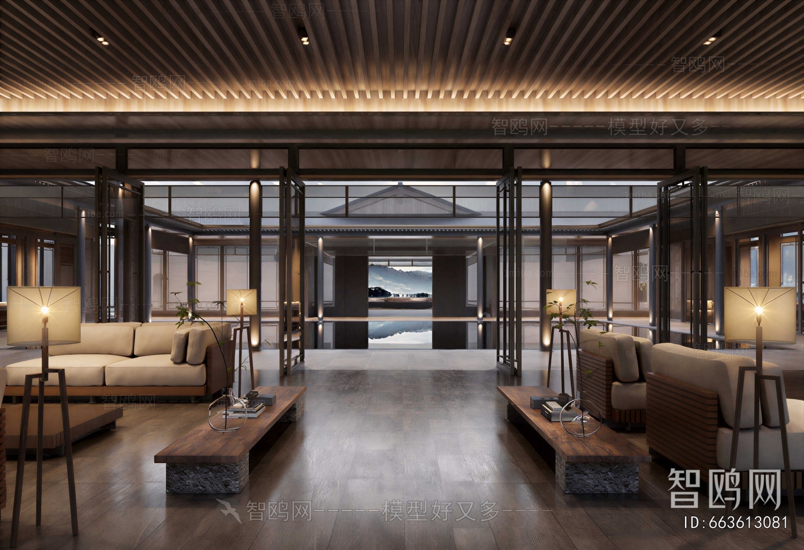 New Chinese Style Lobby Hall