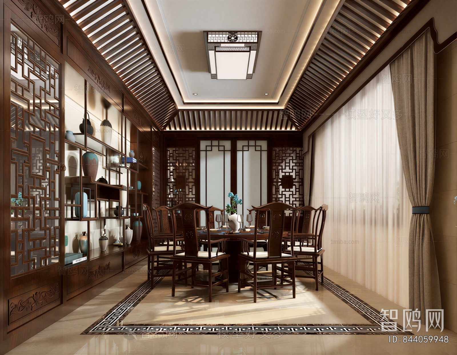 New Chinese Style Dining Room