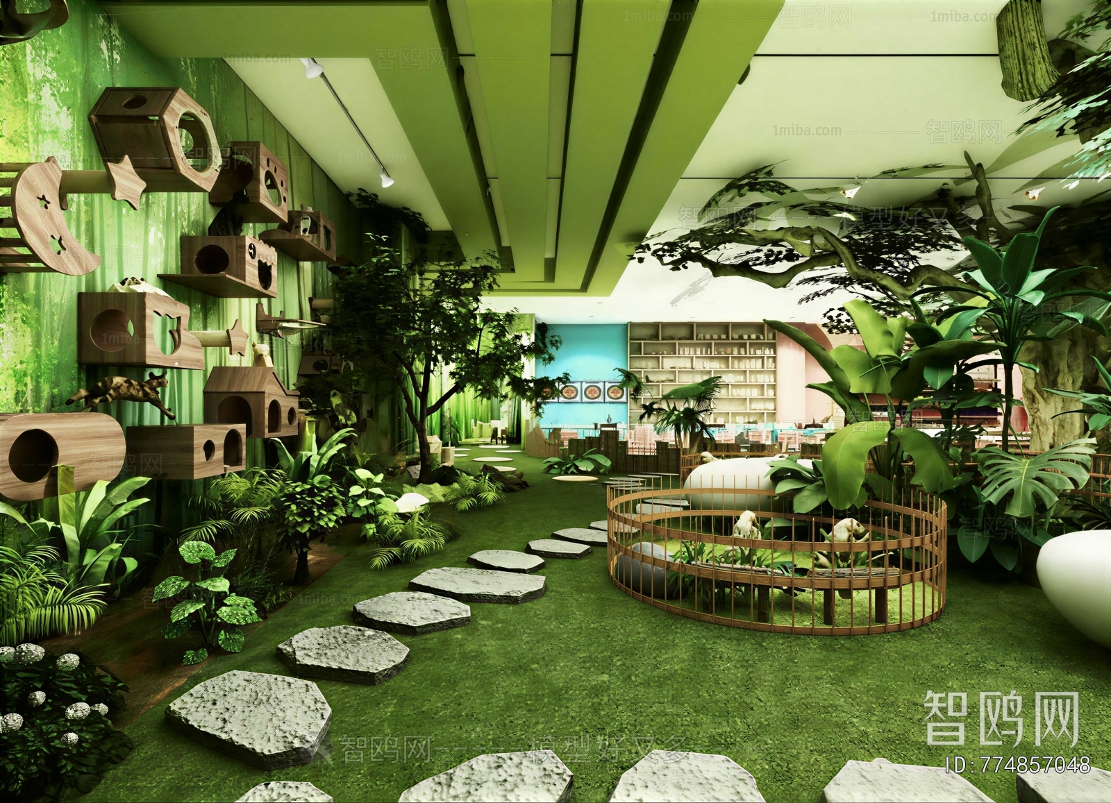 Modern Outdoor Space In Kindergarten