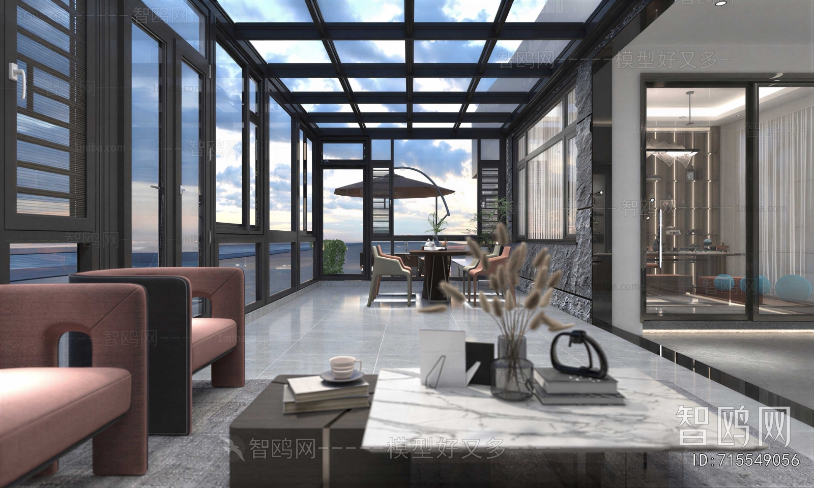 Modern Glass Sun Room
