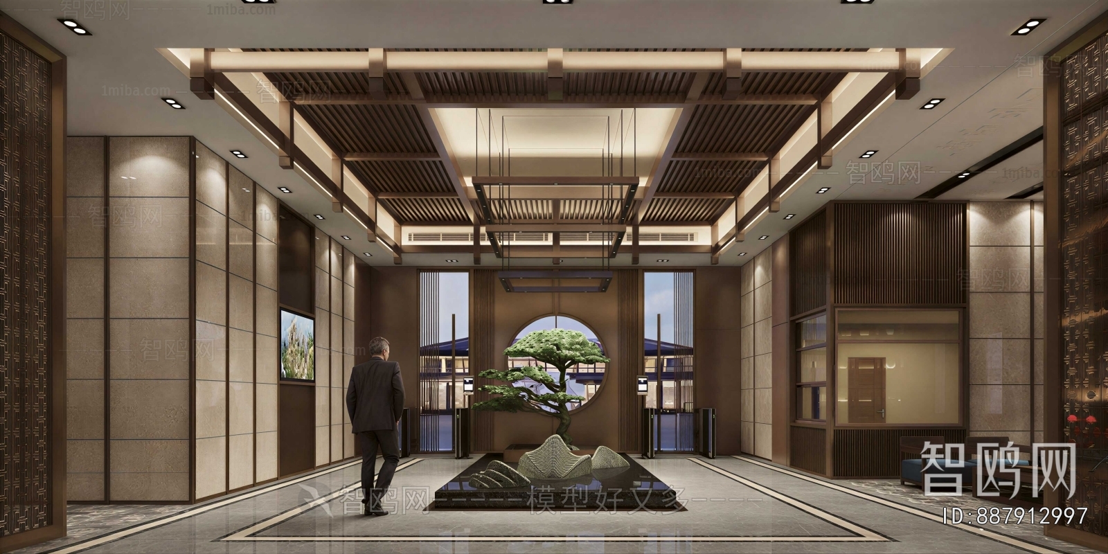 New Chinese Style Lobby Hall