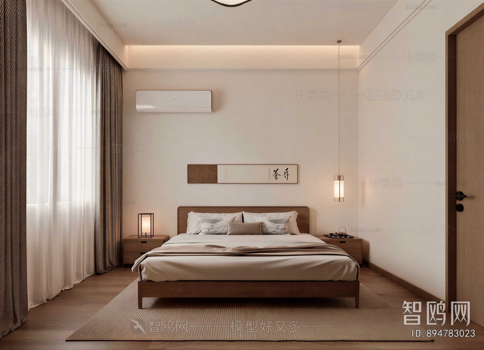 New Chinese Style Bedroom