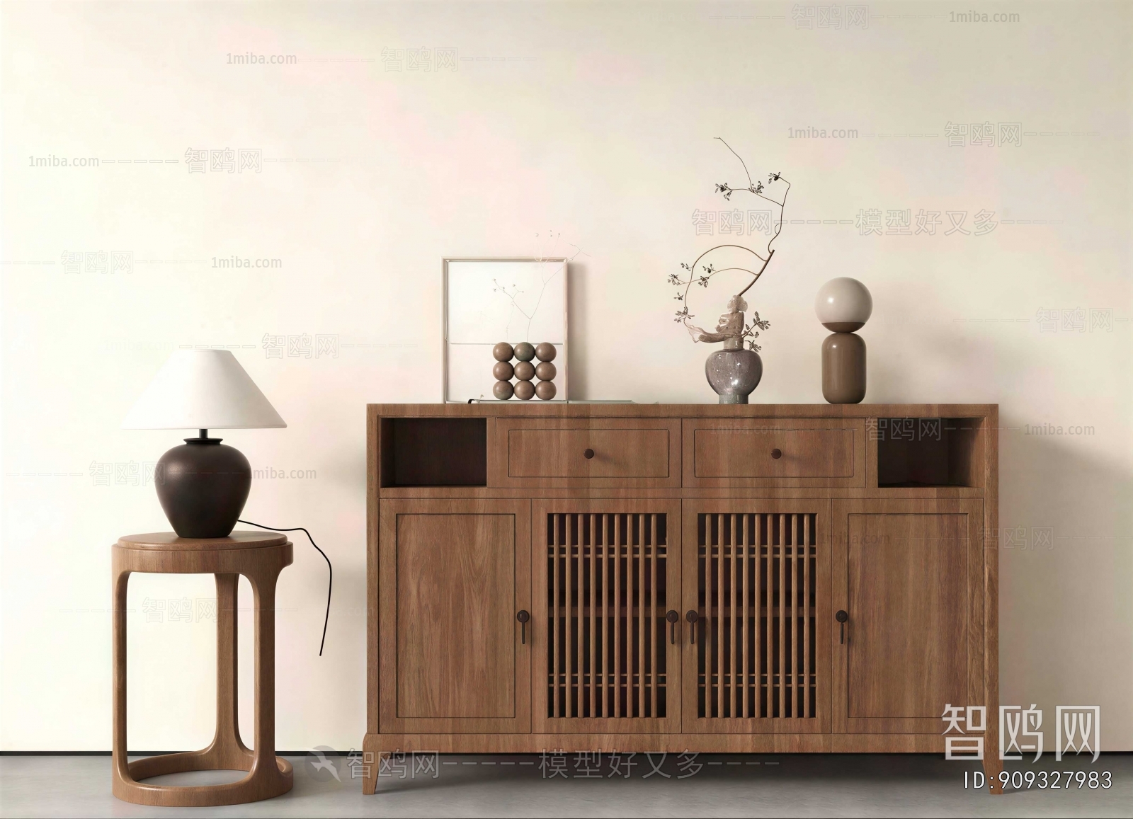 New Chinese Style Side Cabinet