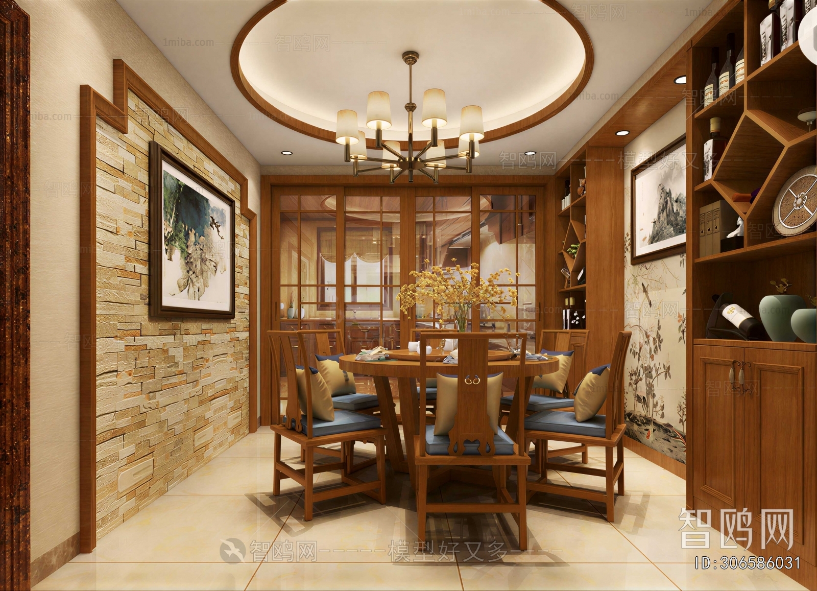 New Chinese Style Dining Room