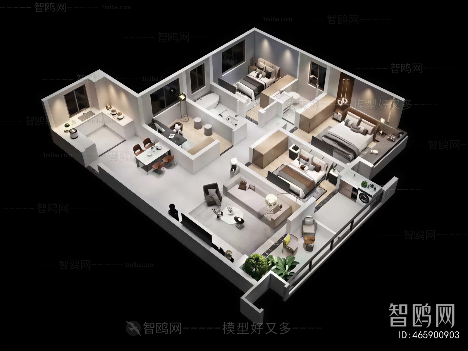 Modern A Bird's-eye View Of Home Decoration