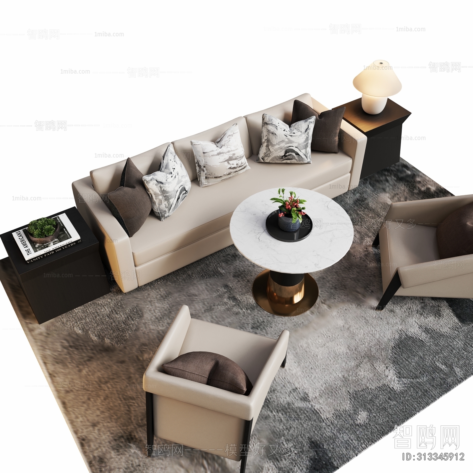 New Chinese Style Sofa Combination