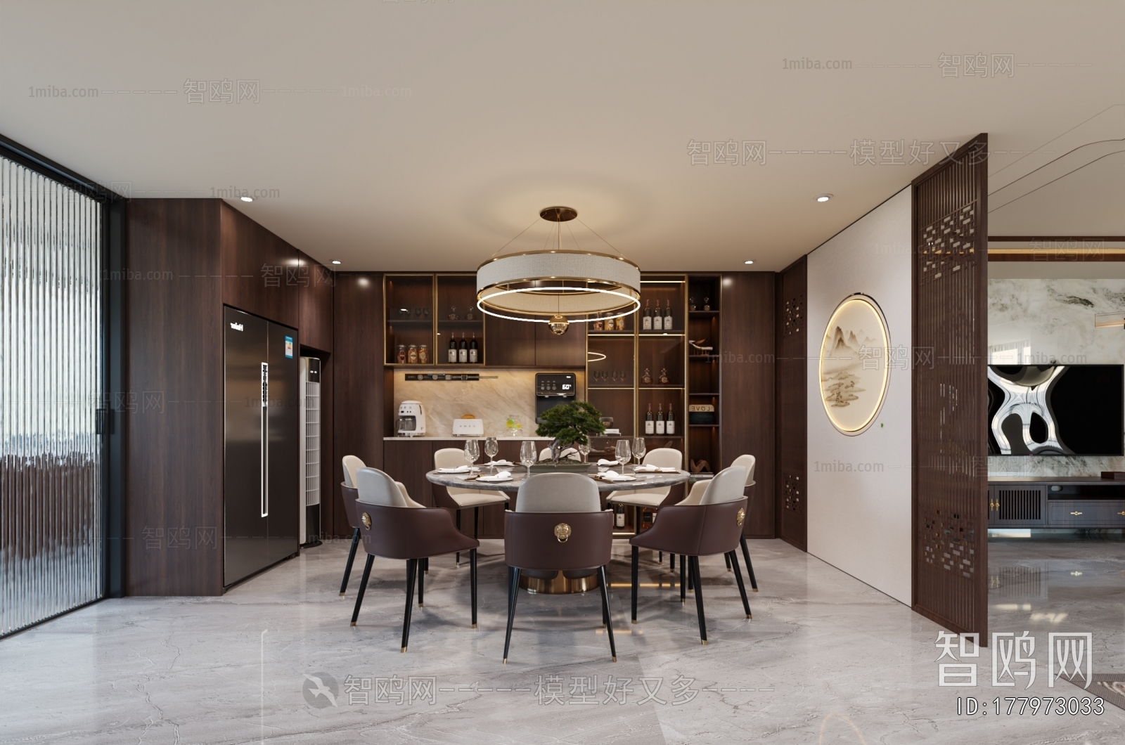 New Chinese Style Dining Room