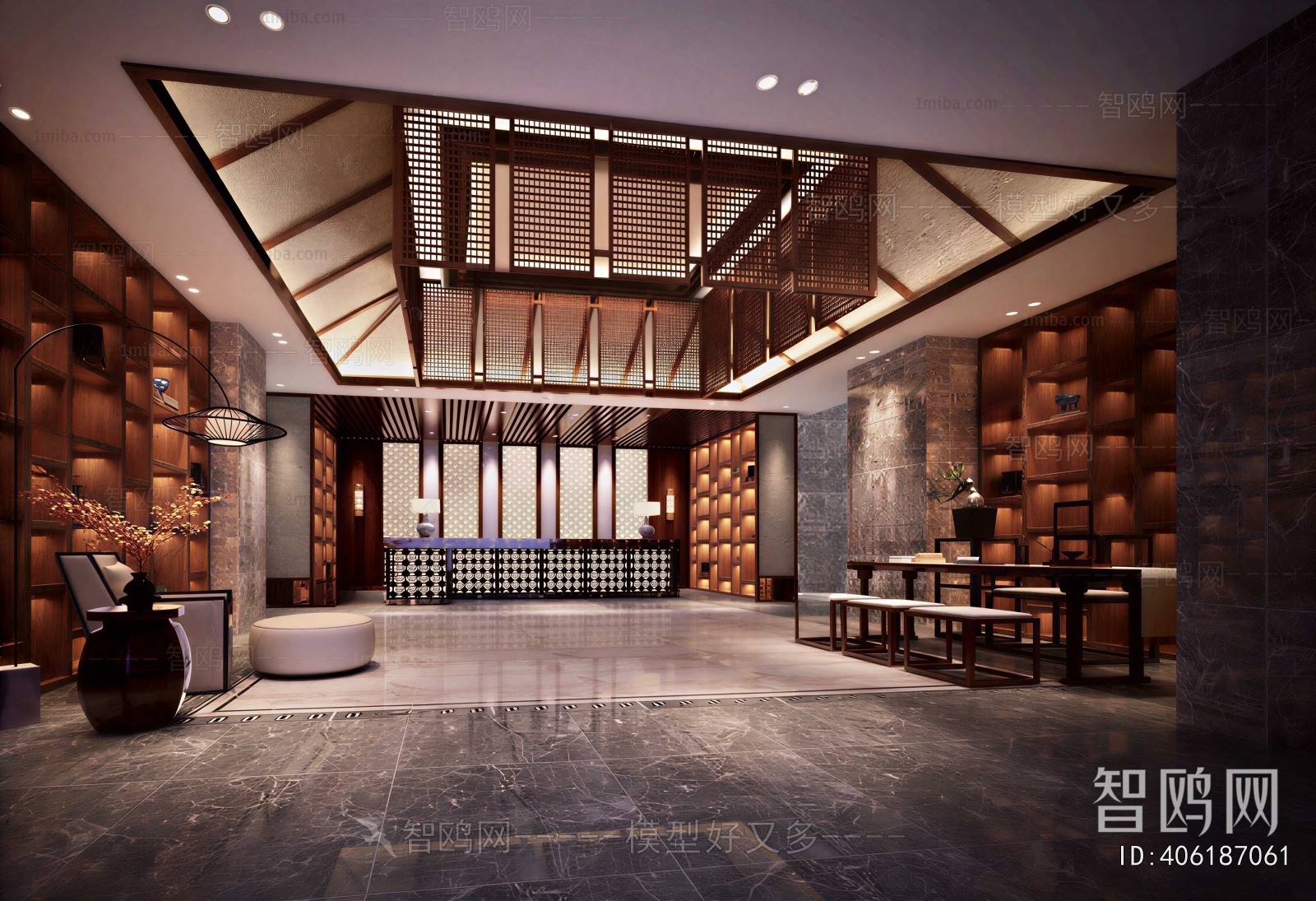 New Chinese Style Lobby Hall