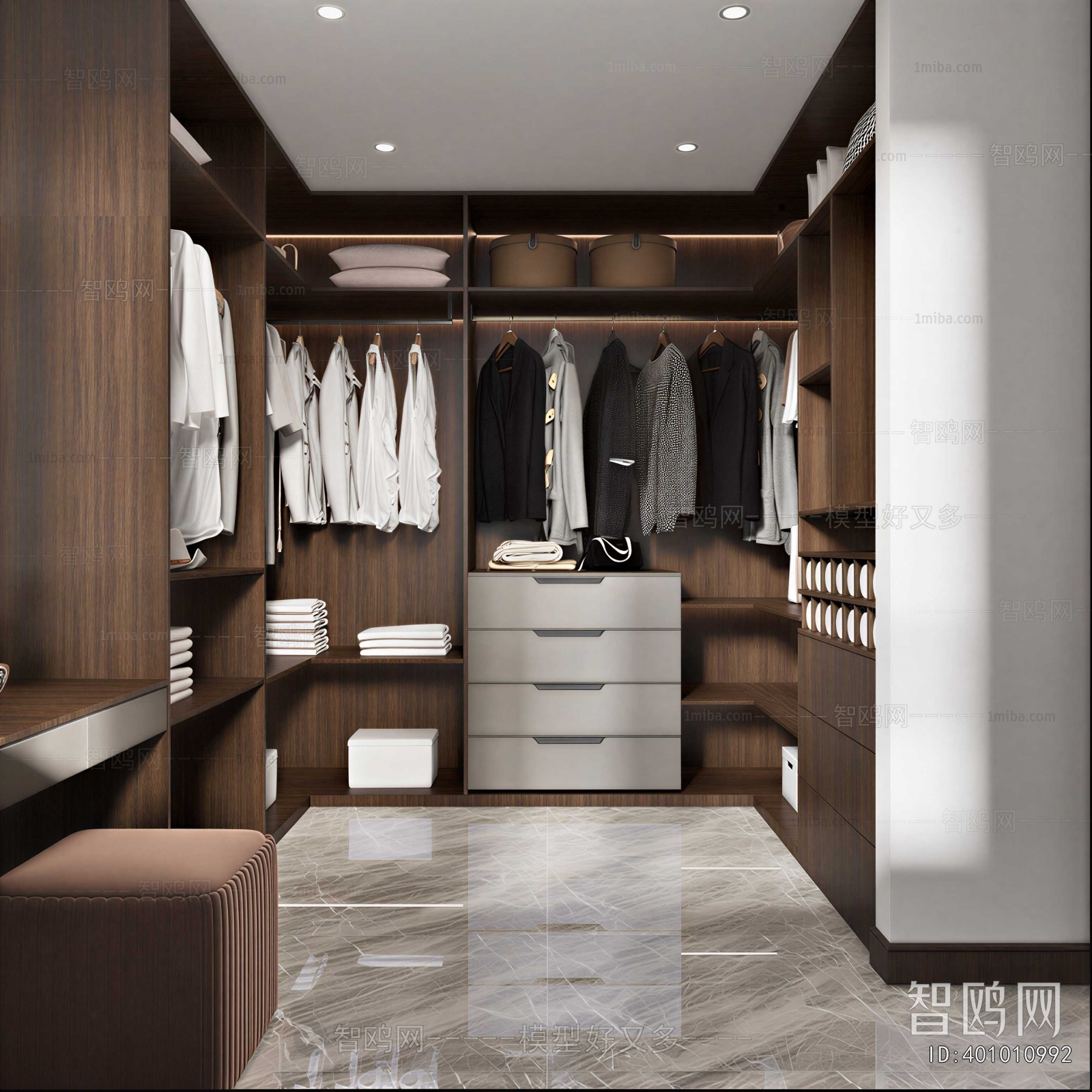 Modern Clothes Storage Area