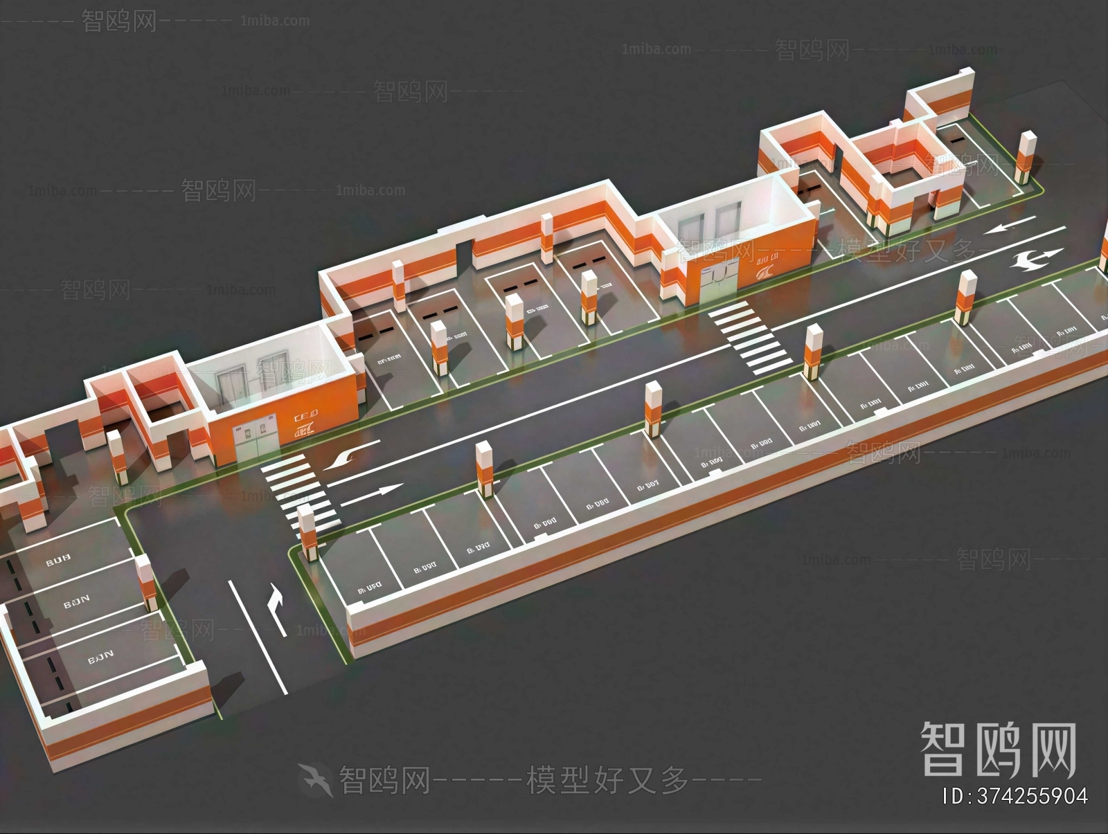 Modern Underground Parking Lot