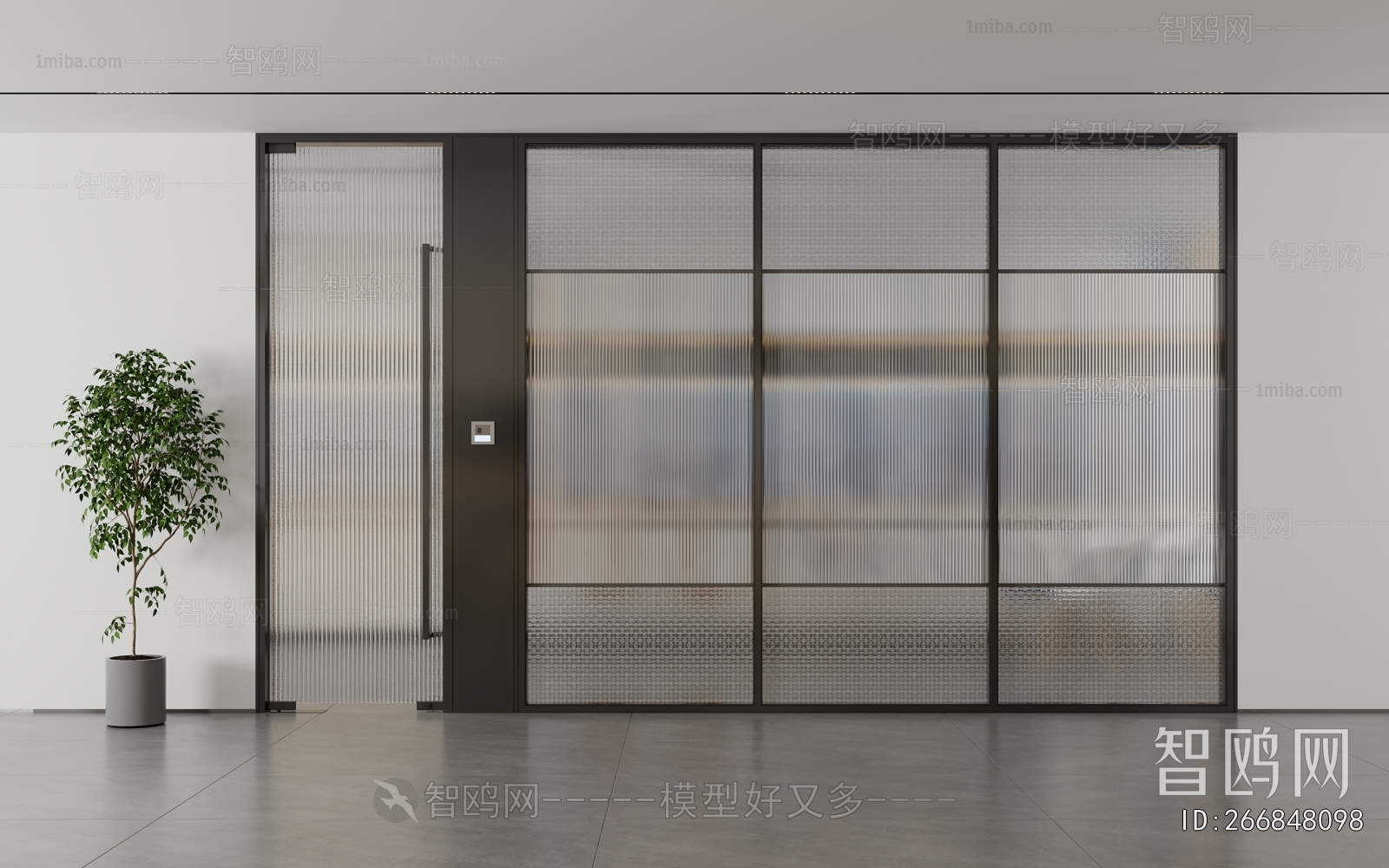 Modern Glass Screen Partition