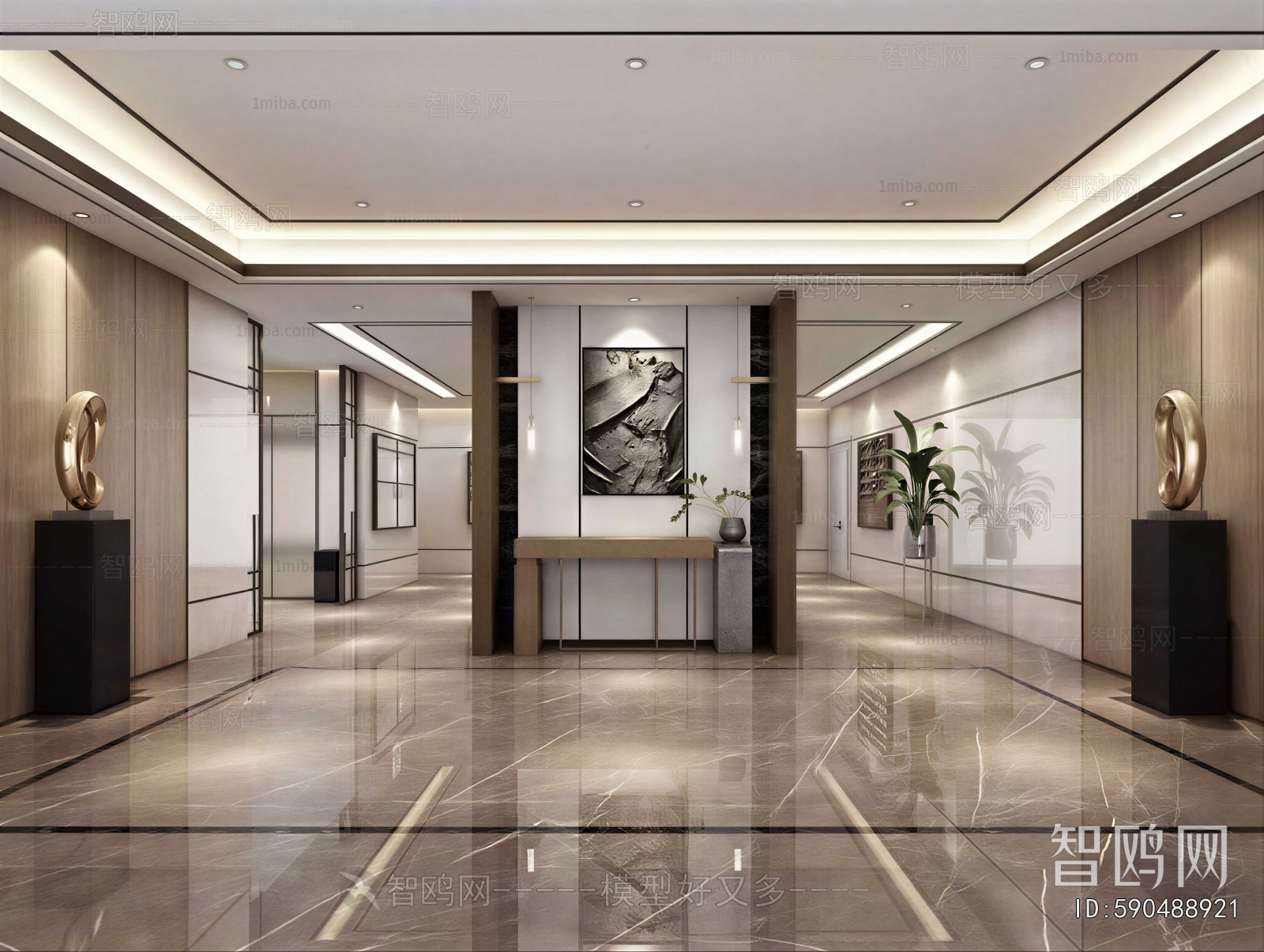 Modern Office Reception Desk
