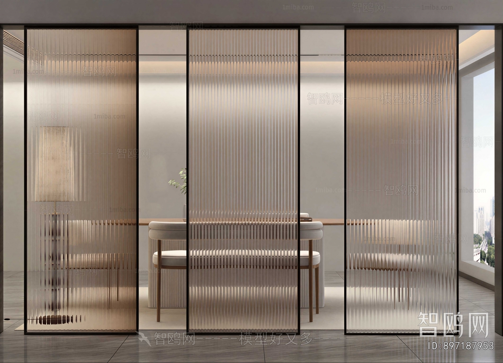 Modern Glass Screen Partition
