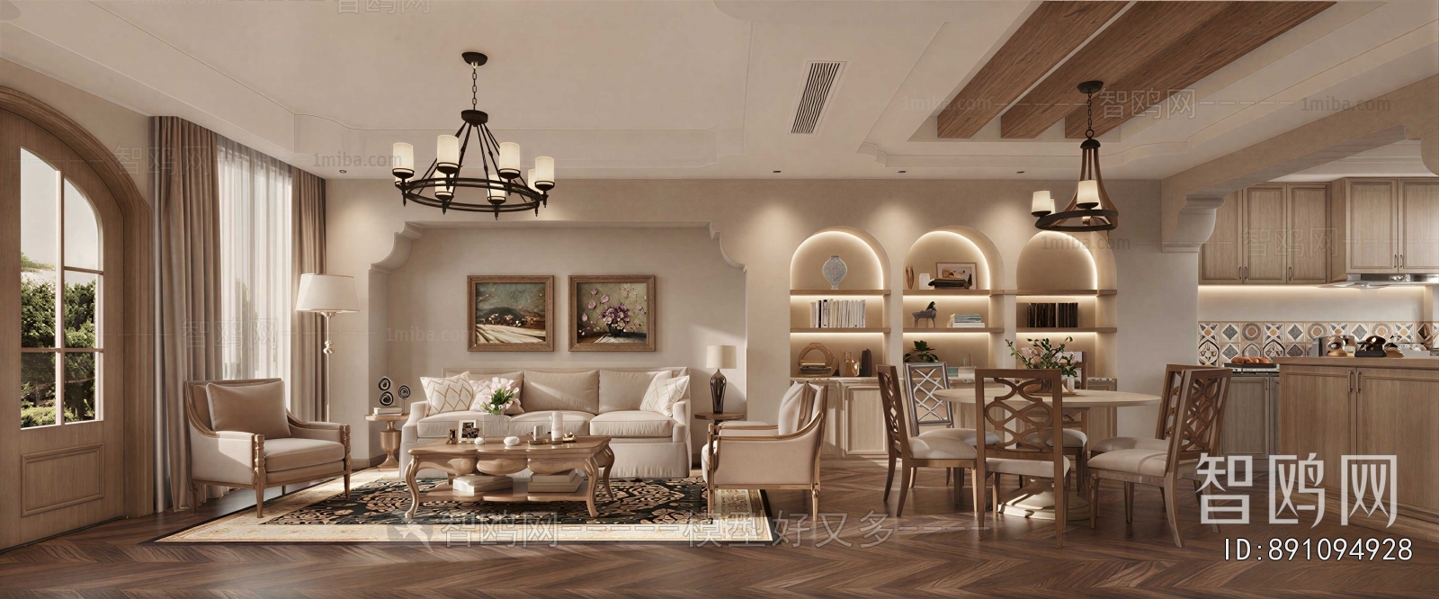 Mediterranean Style A Living Room