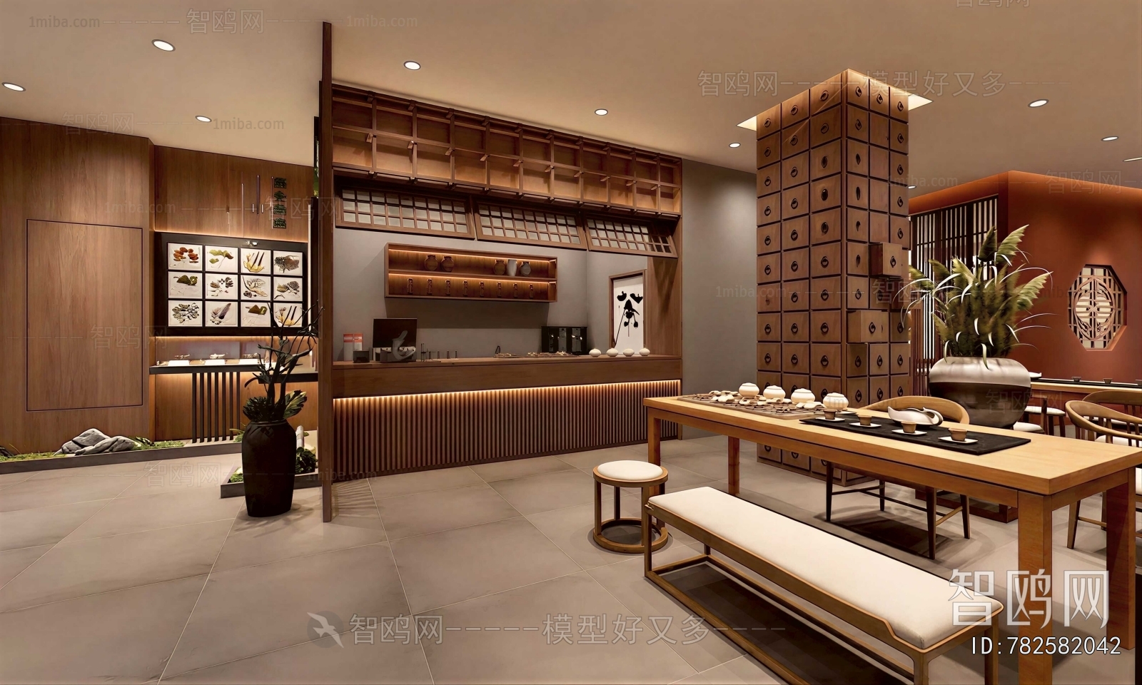 New Chinese Style Teahouse Tea House