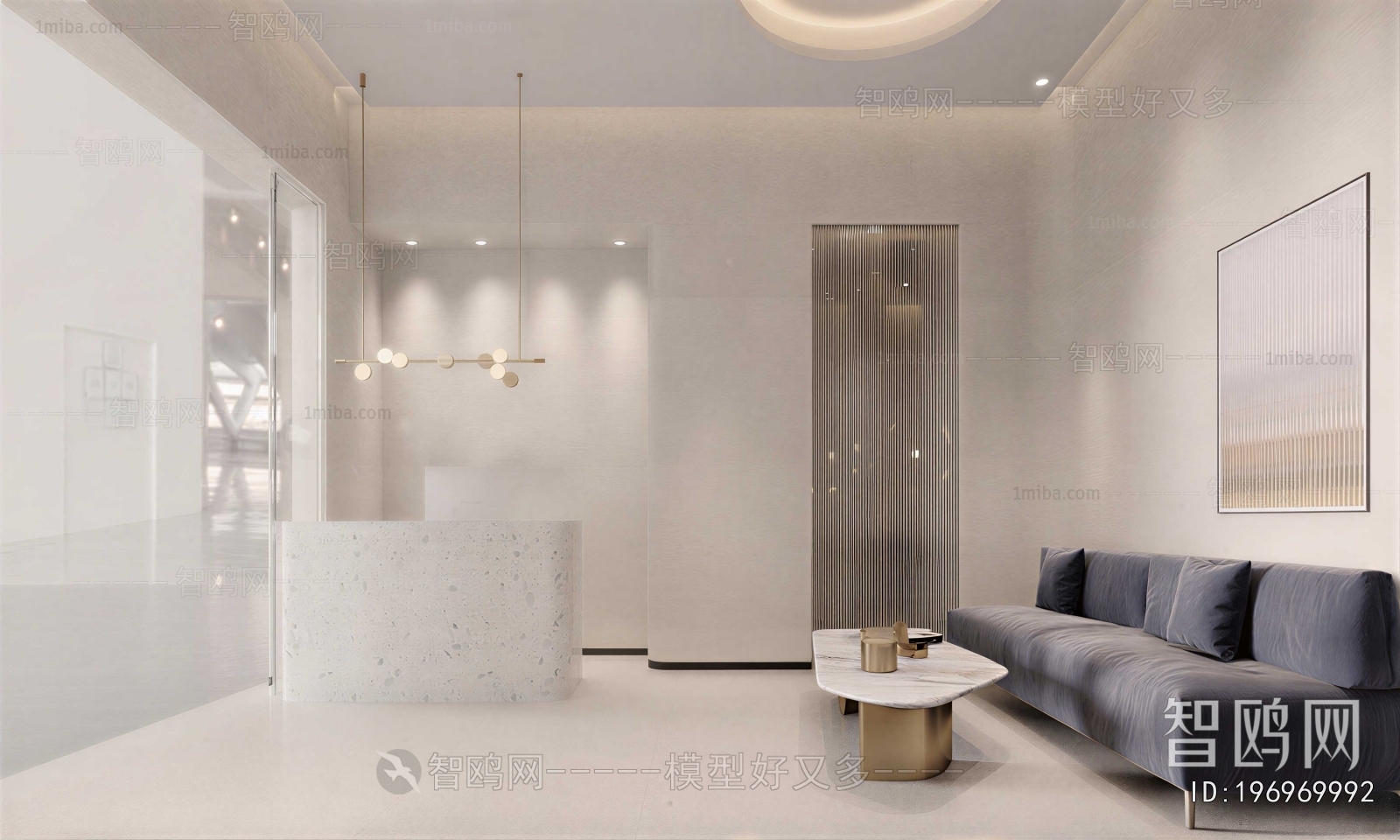 Modern Office Reception Desk