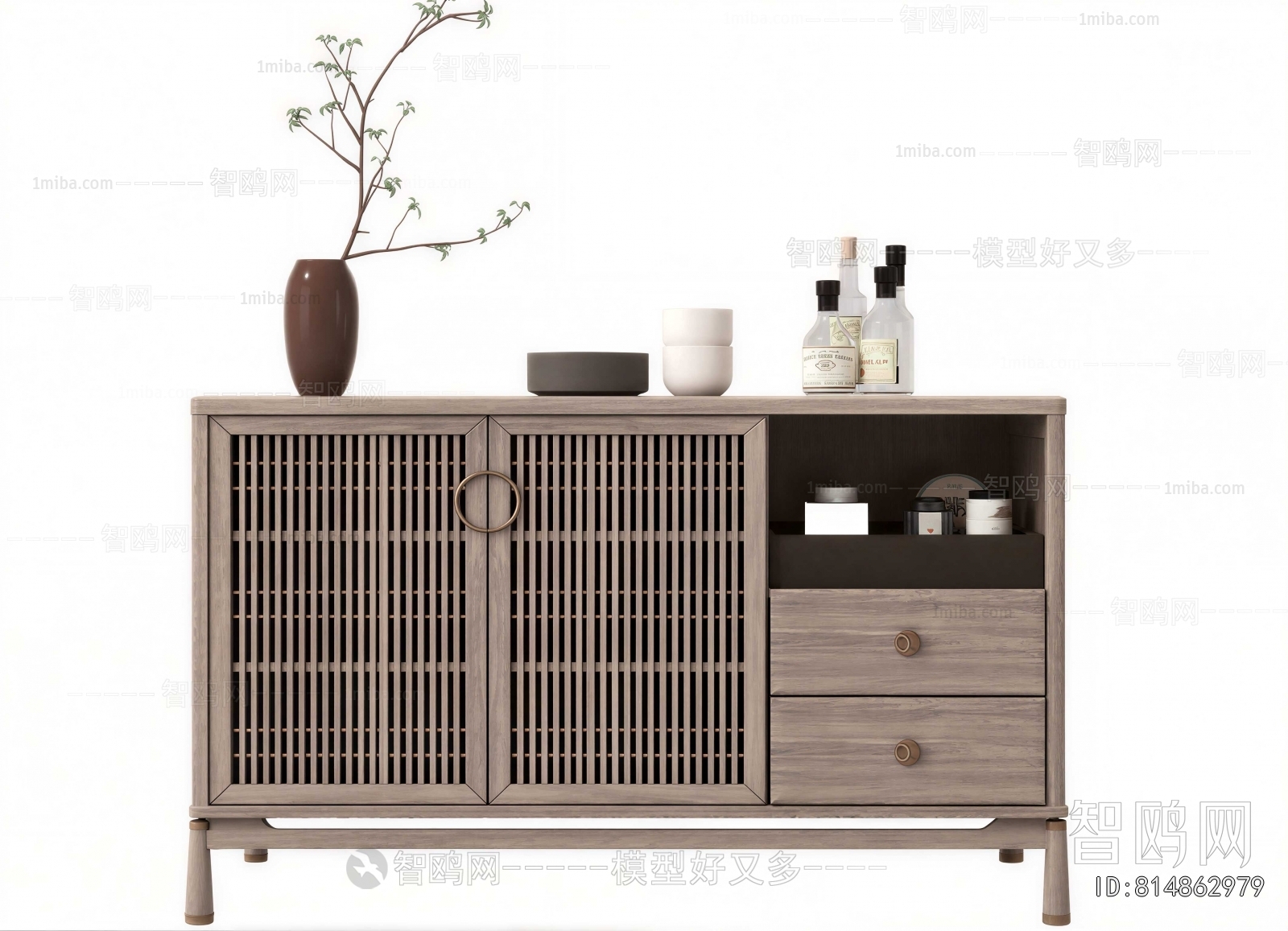 New Chinese Style Side Cabinet