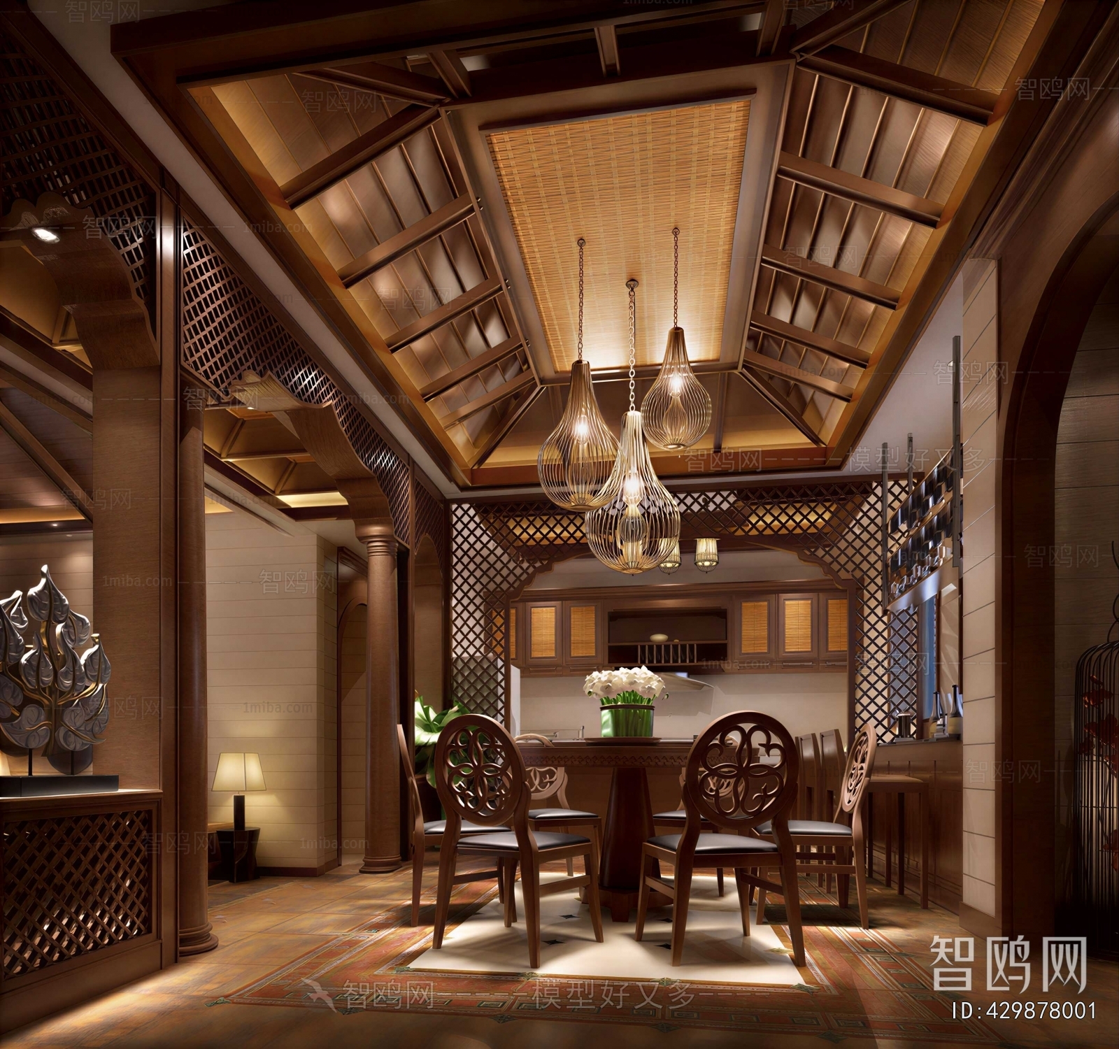 New Chinese Style Dining Room