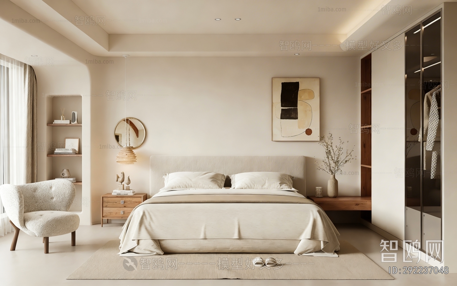 Wabi-sabi Style Bedroom