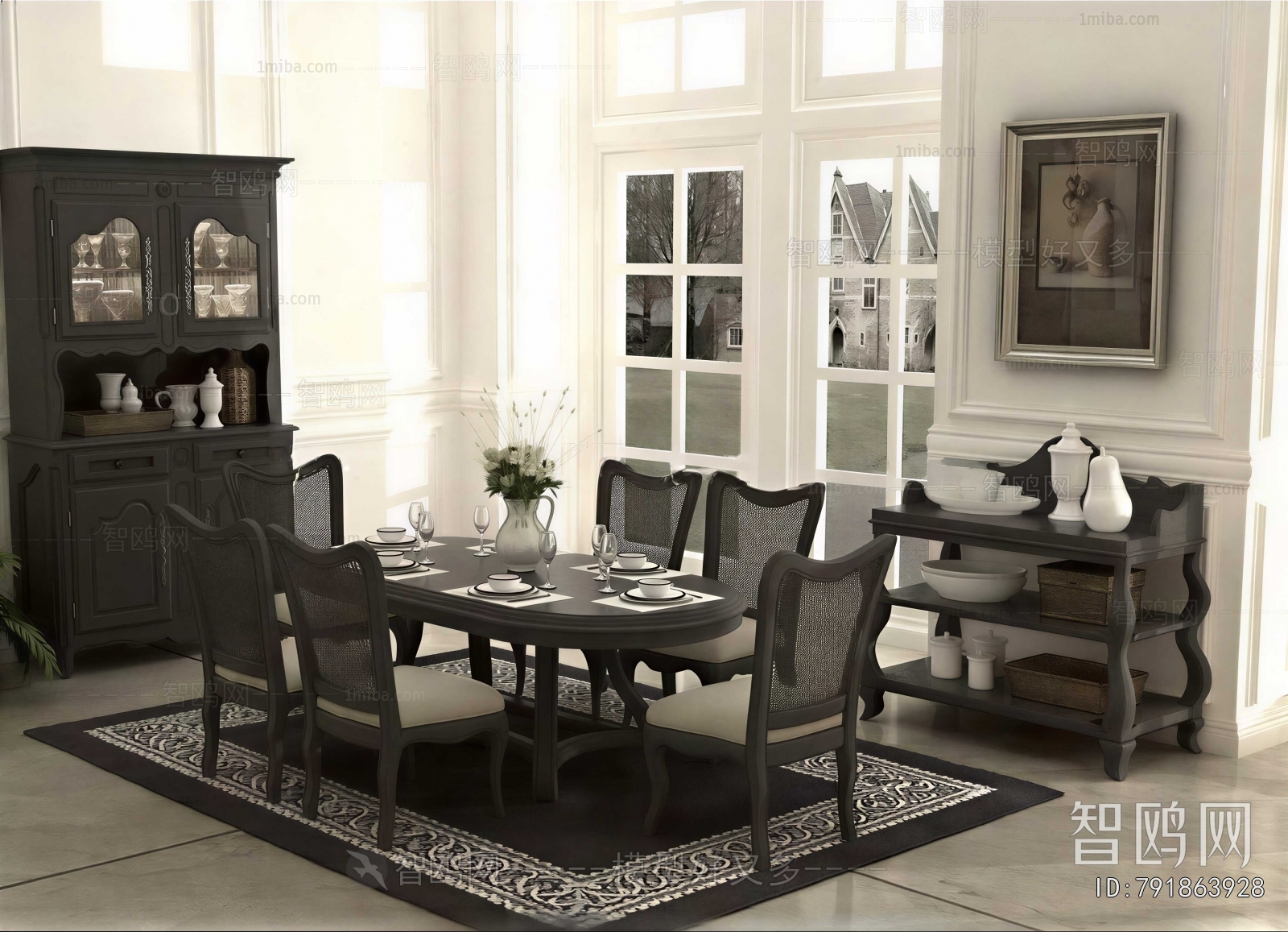 French Style Dining Table And Chairs
