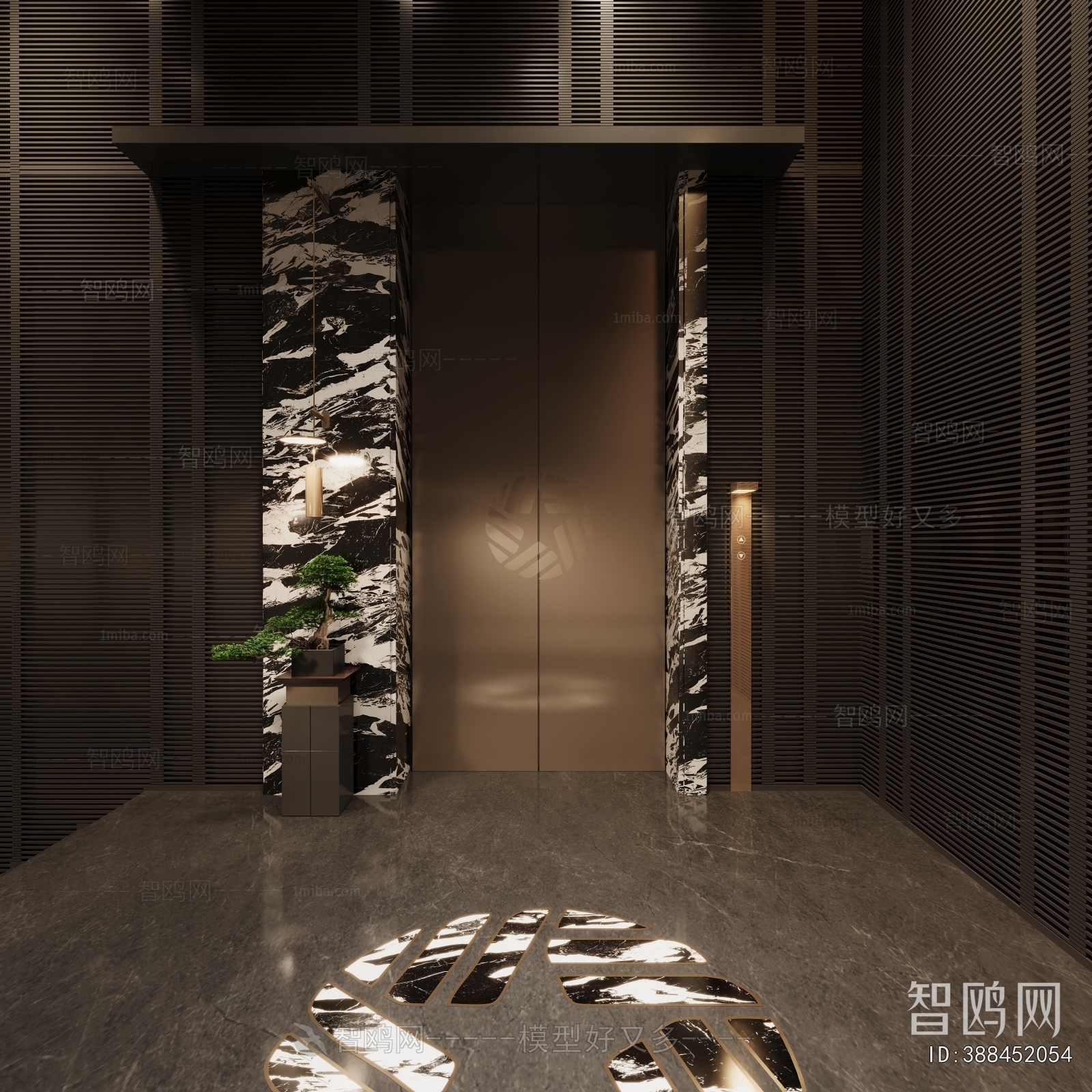 Modern Office Elevator Hall