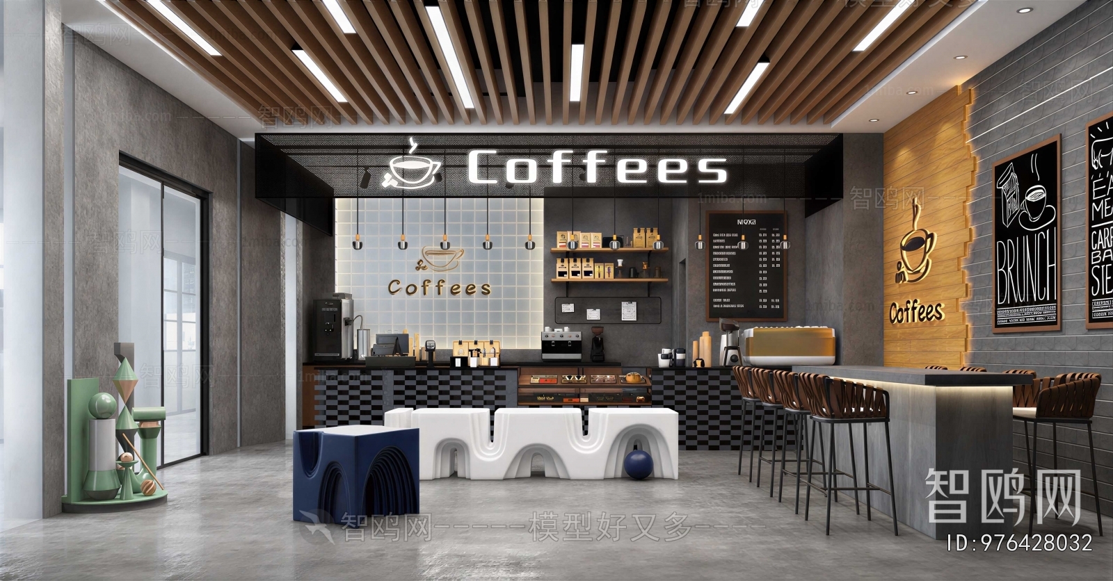 Industrial Style Cafe
