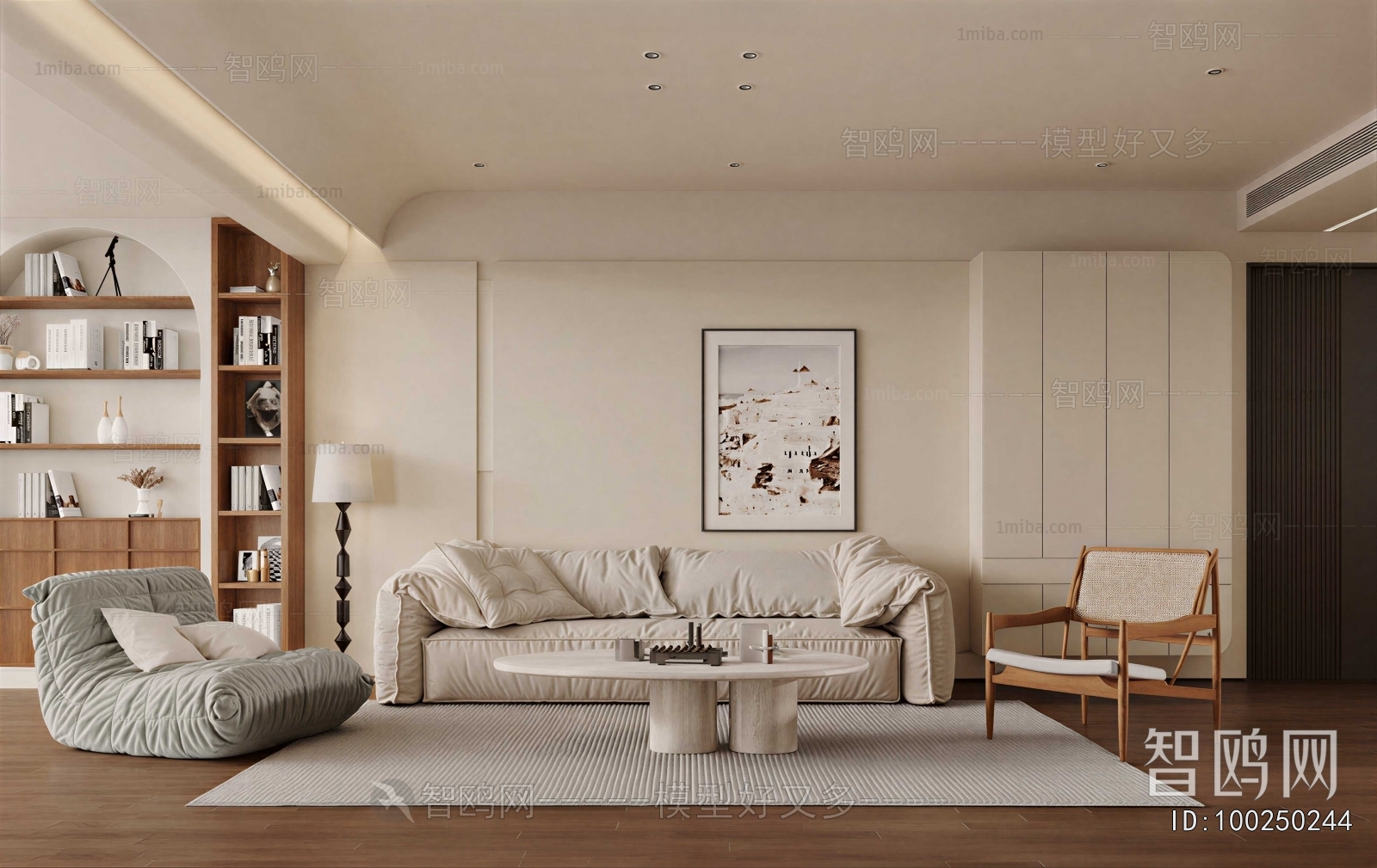 Wabi-sabi Style A Living Room