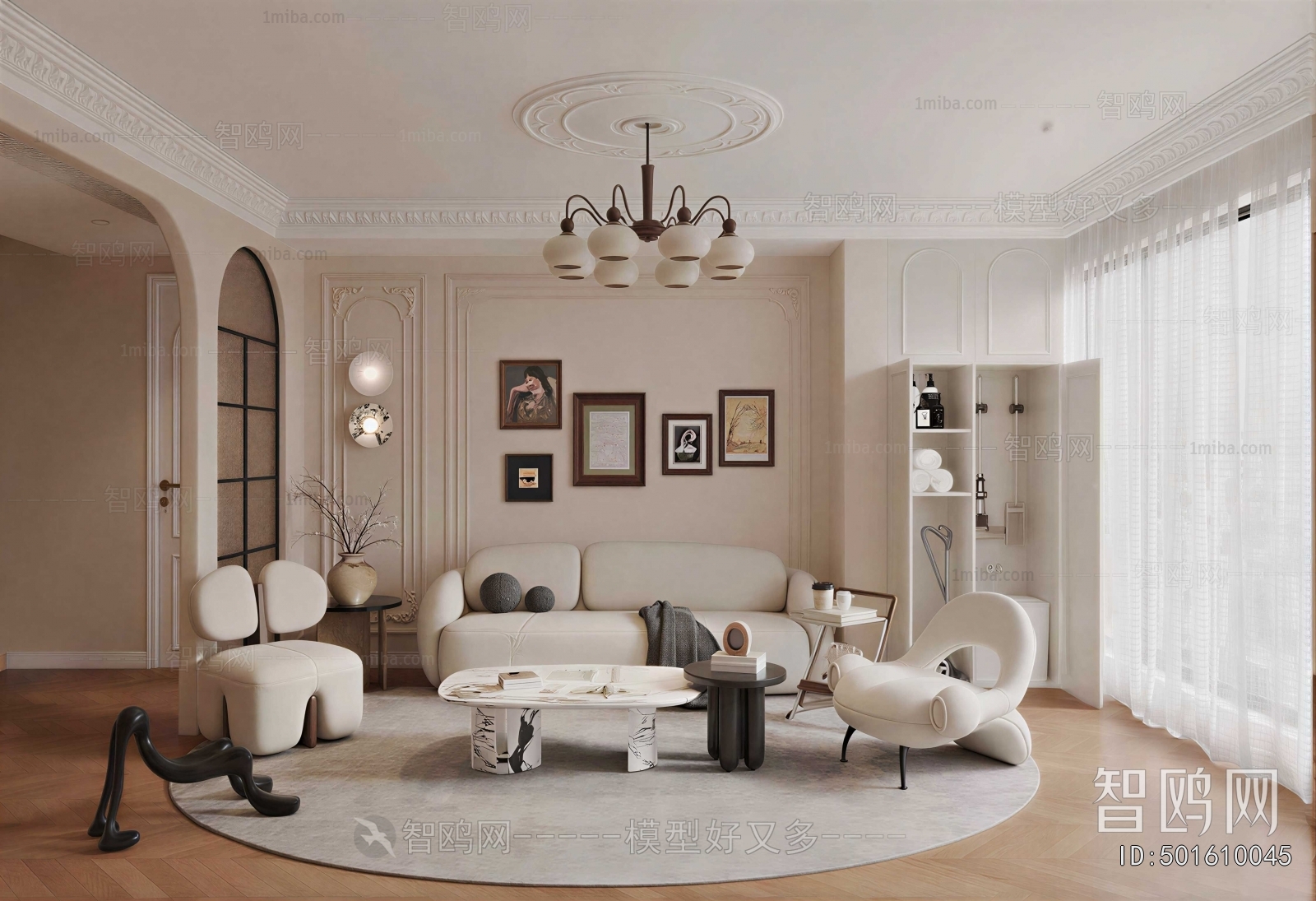 French Style A Living Room