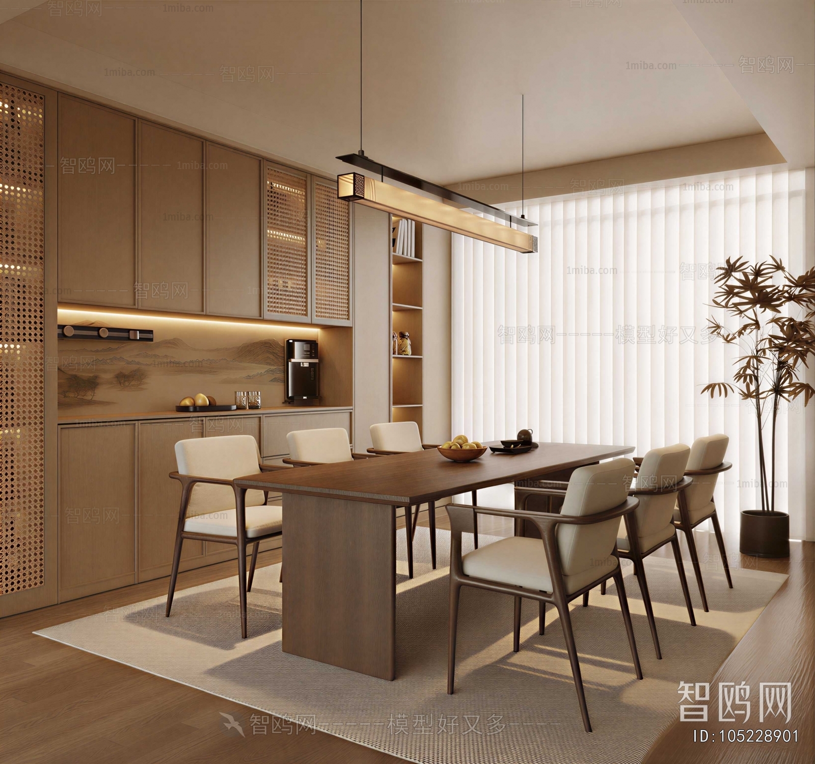 New Chinese Style Dining Room