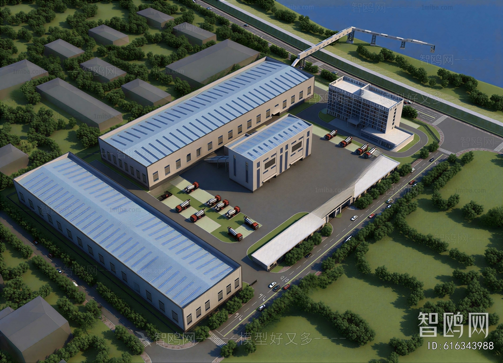 Modern Industrial Building