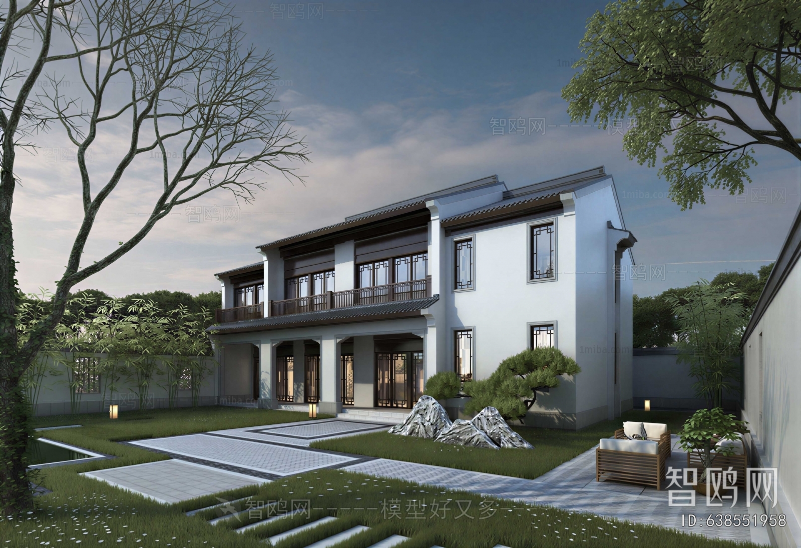 New Chinese Style Detached Villa
