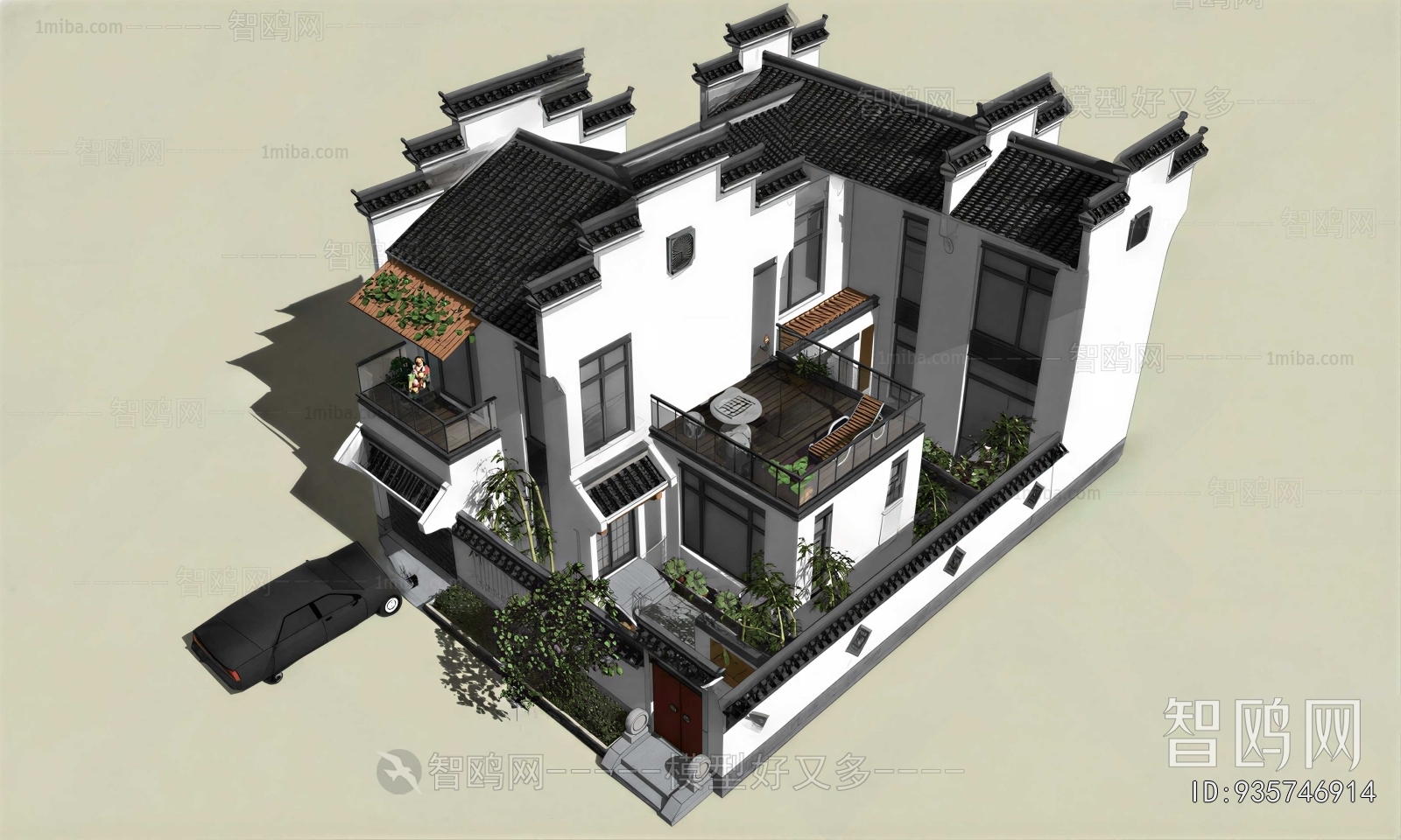 Chinese Style Residential Building