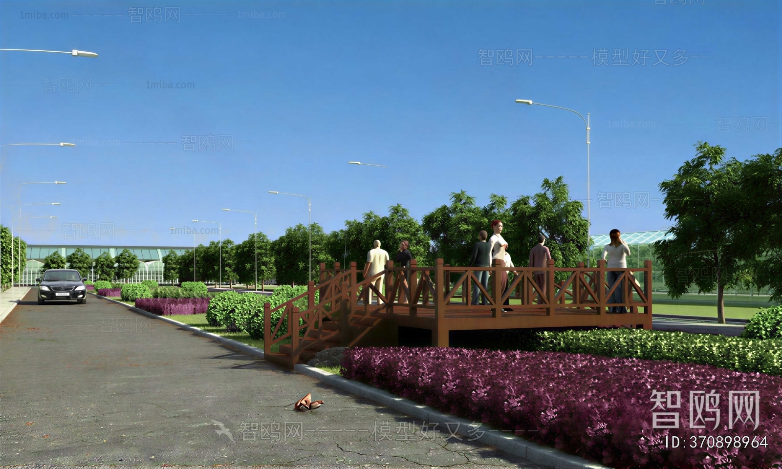 Modern Park Landscape