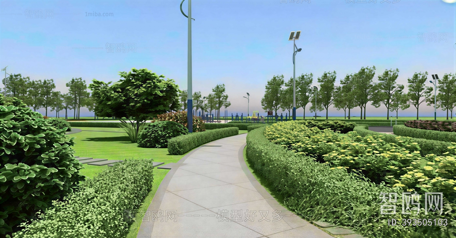 Modern Park Landscape