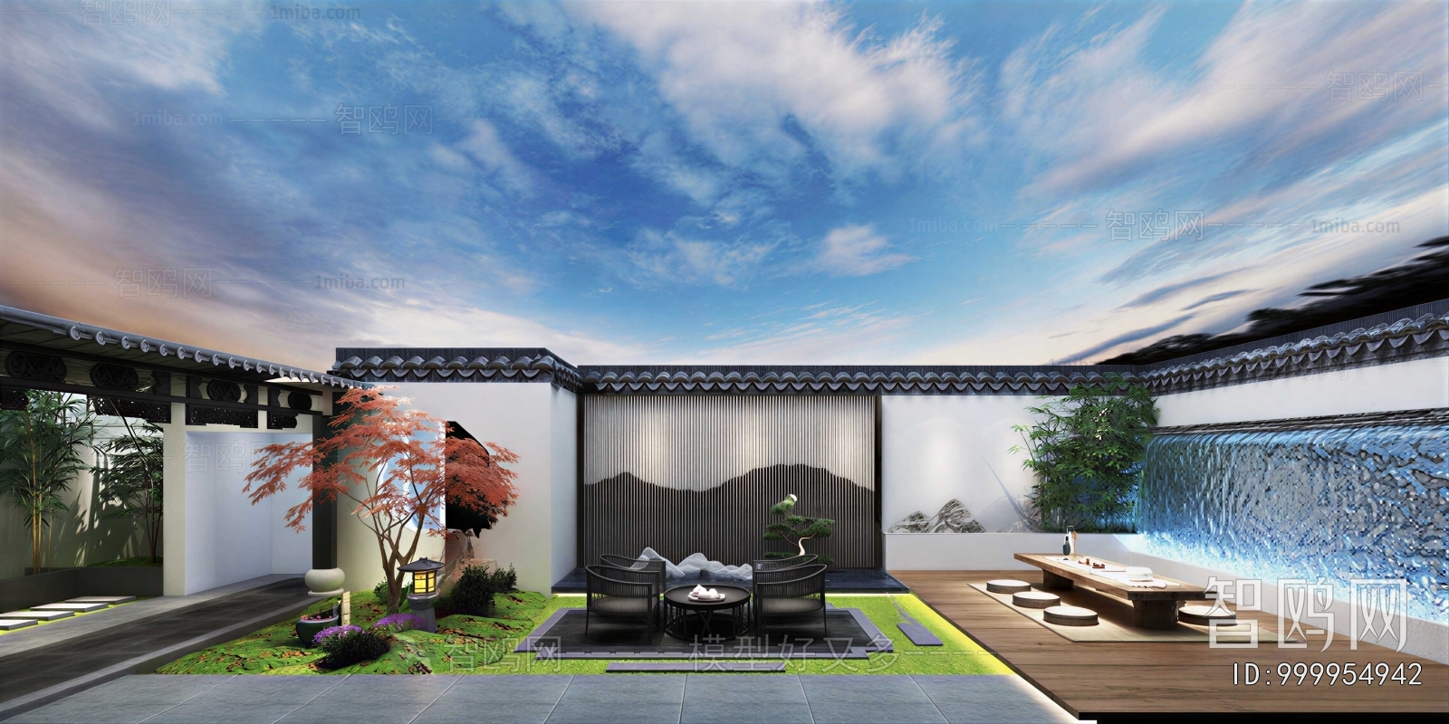 New Chinese Style Courtyard/landscape