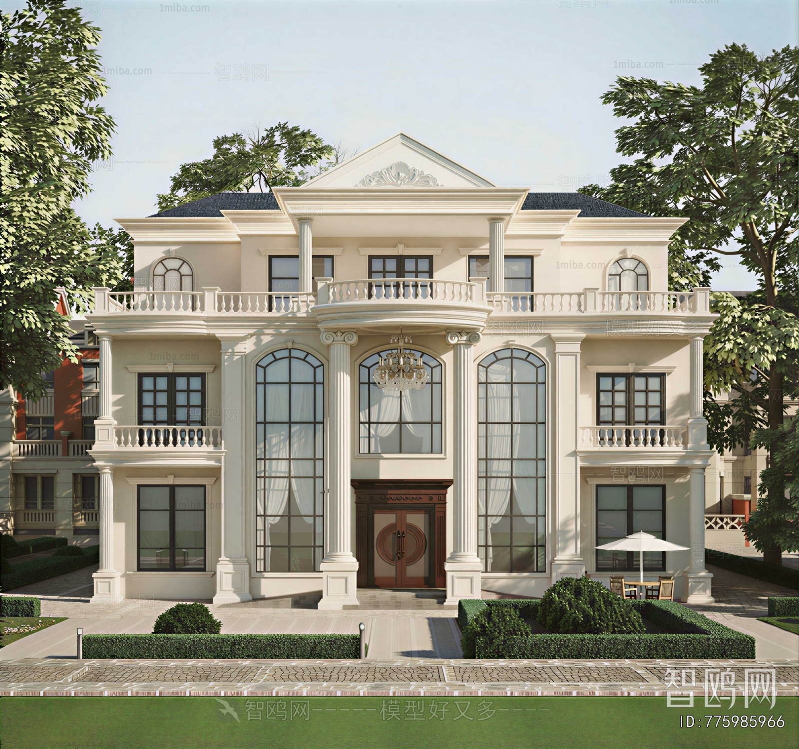 European Style Appearance Of Commercial Building