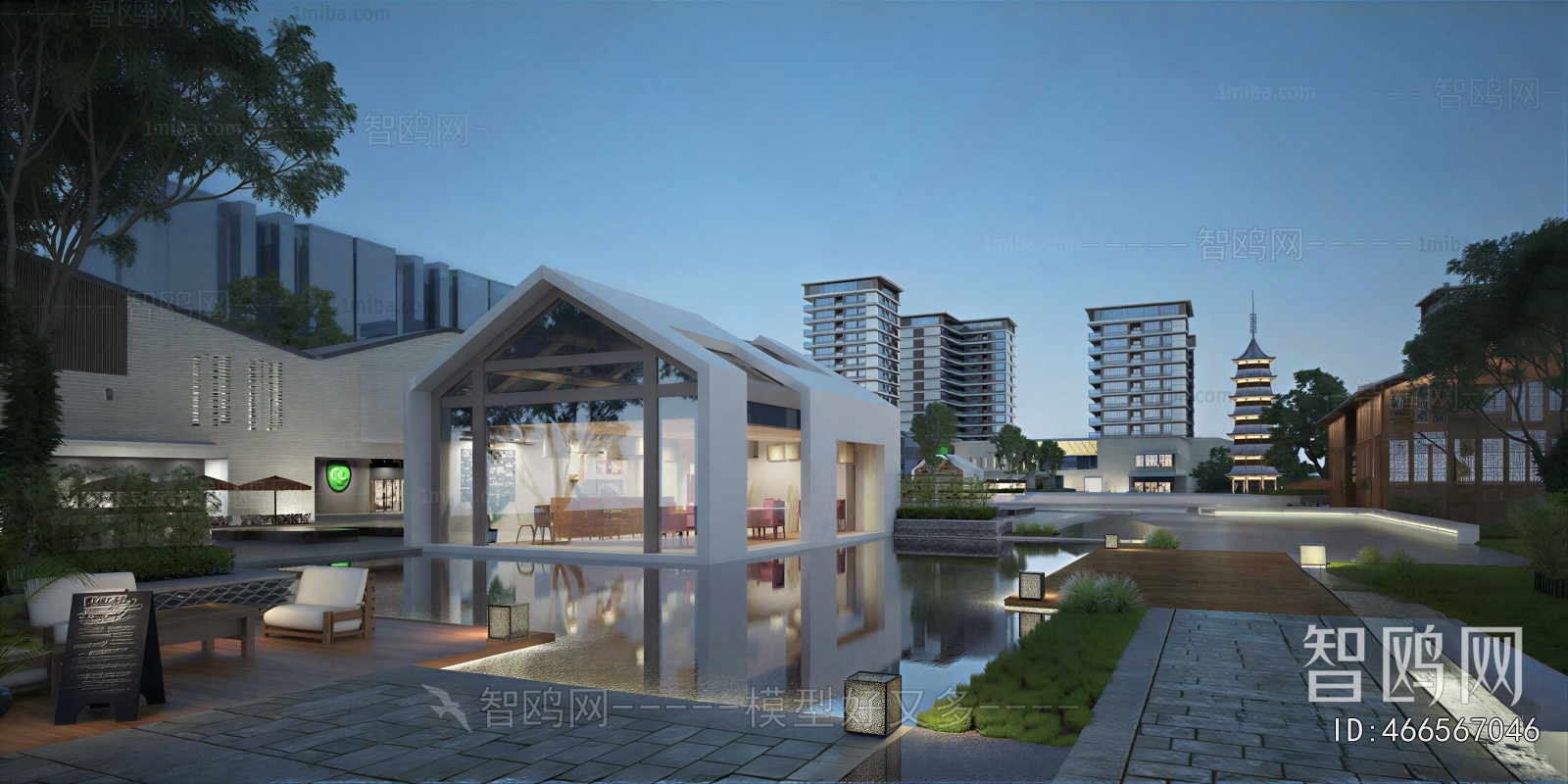 Modern Park Landscape