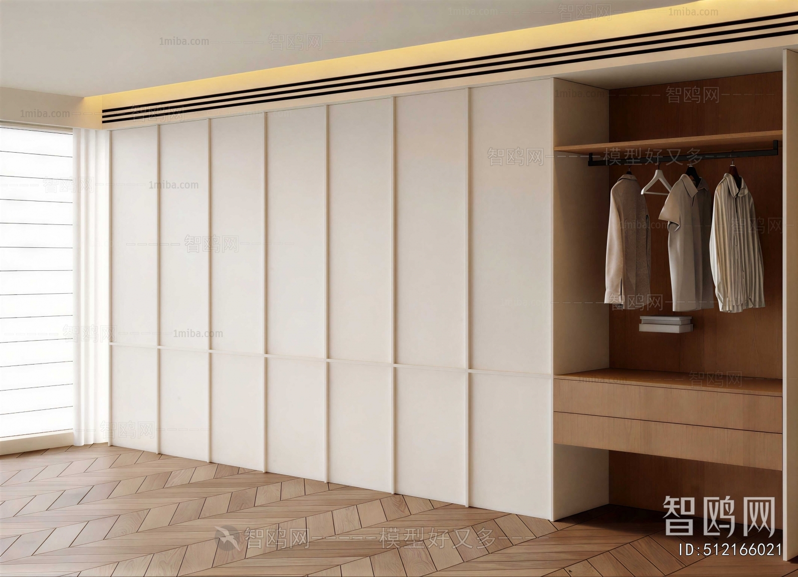 Modern Clothes Storage Area