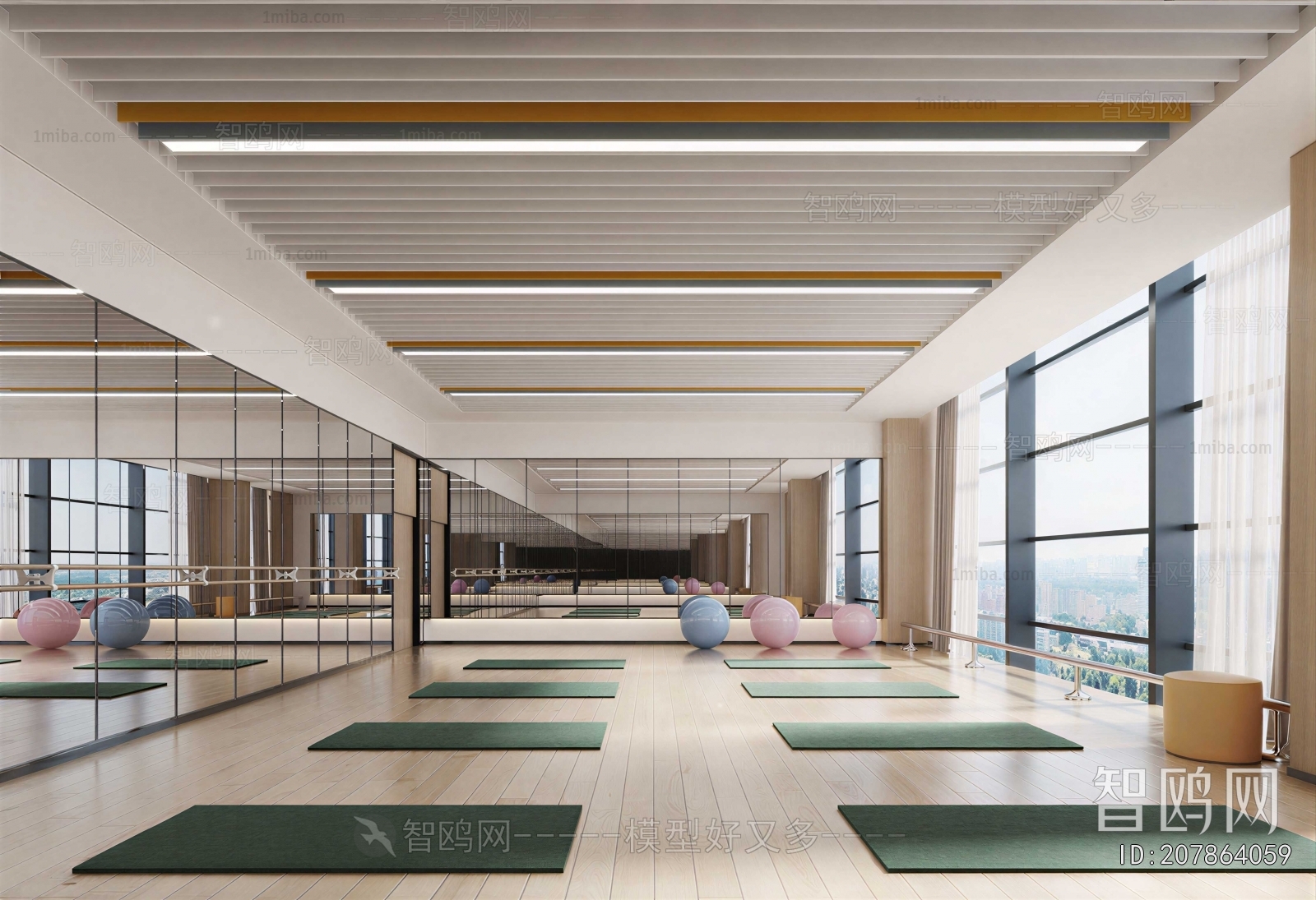 Modern Yoga Room
