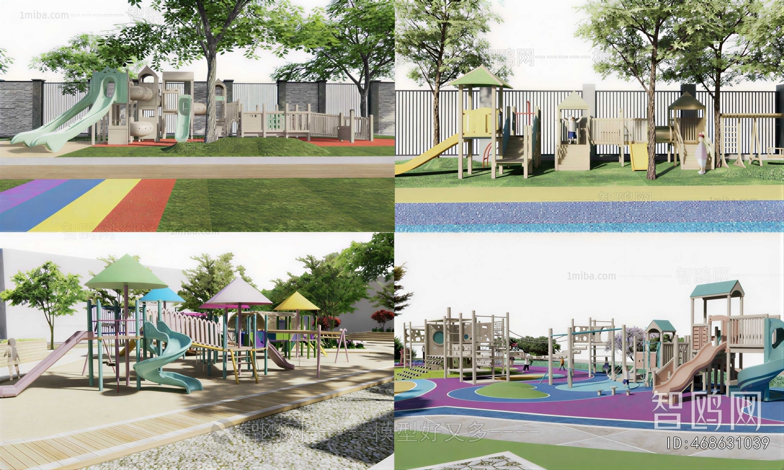 Modern Outdoor Space In Kindergarten