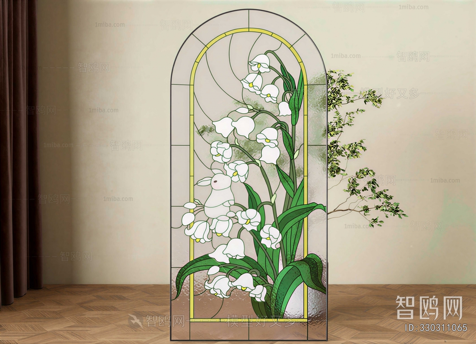French Style Glass Screen Partition
