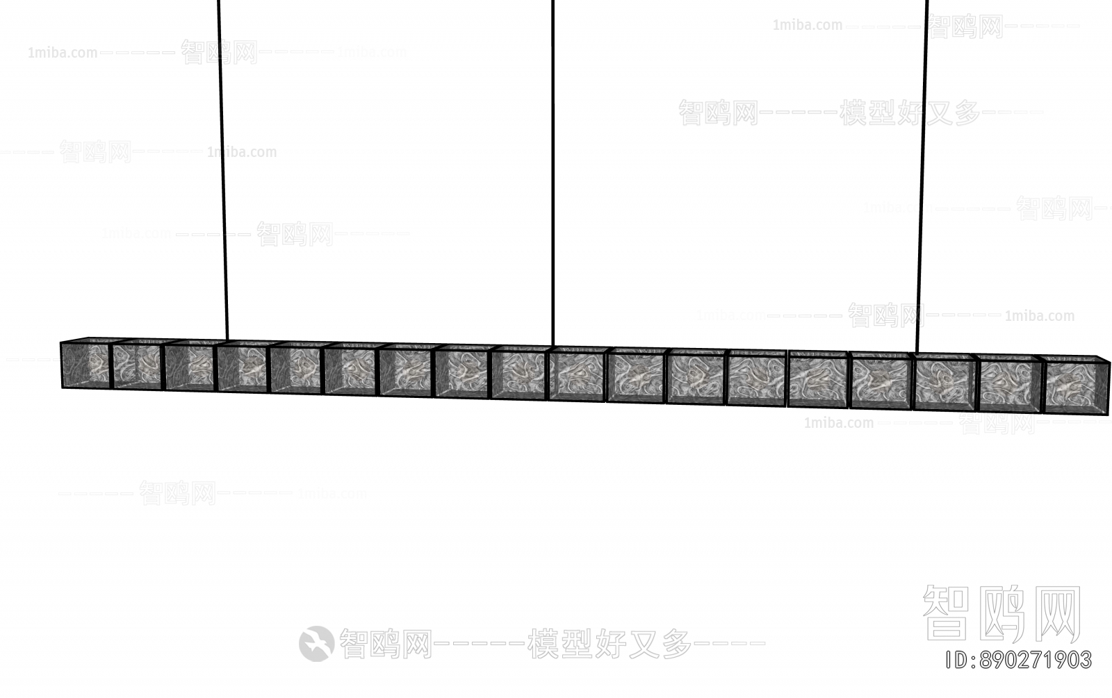 Modern Long Chandelier