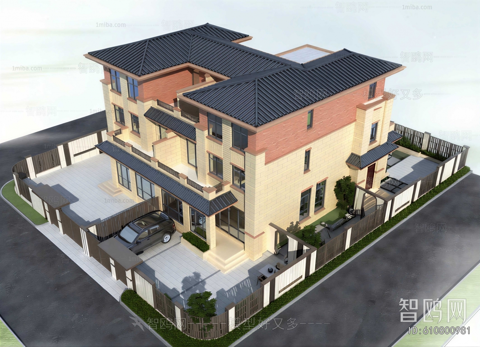 Simple European Style Detached Villa