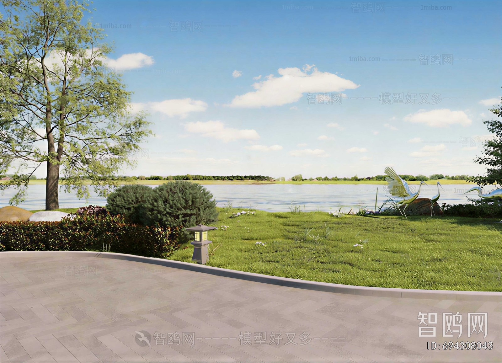 Modern Park Landscape