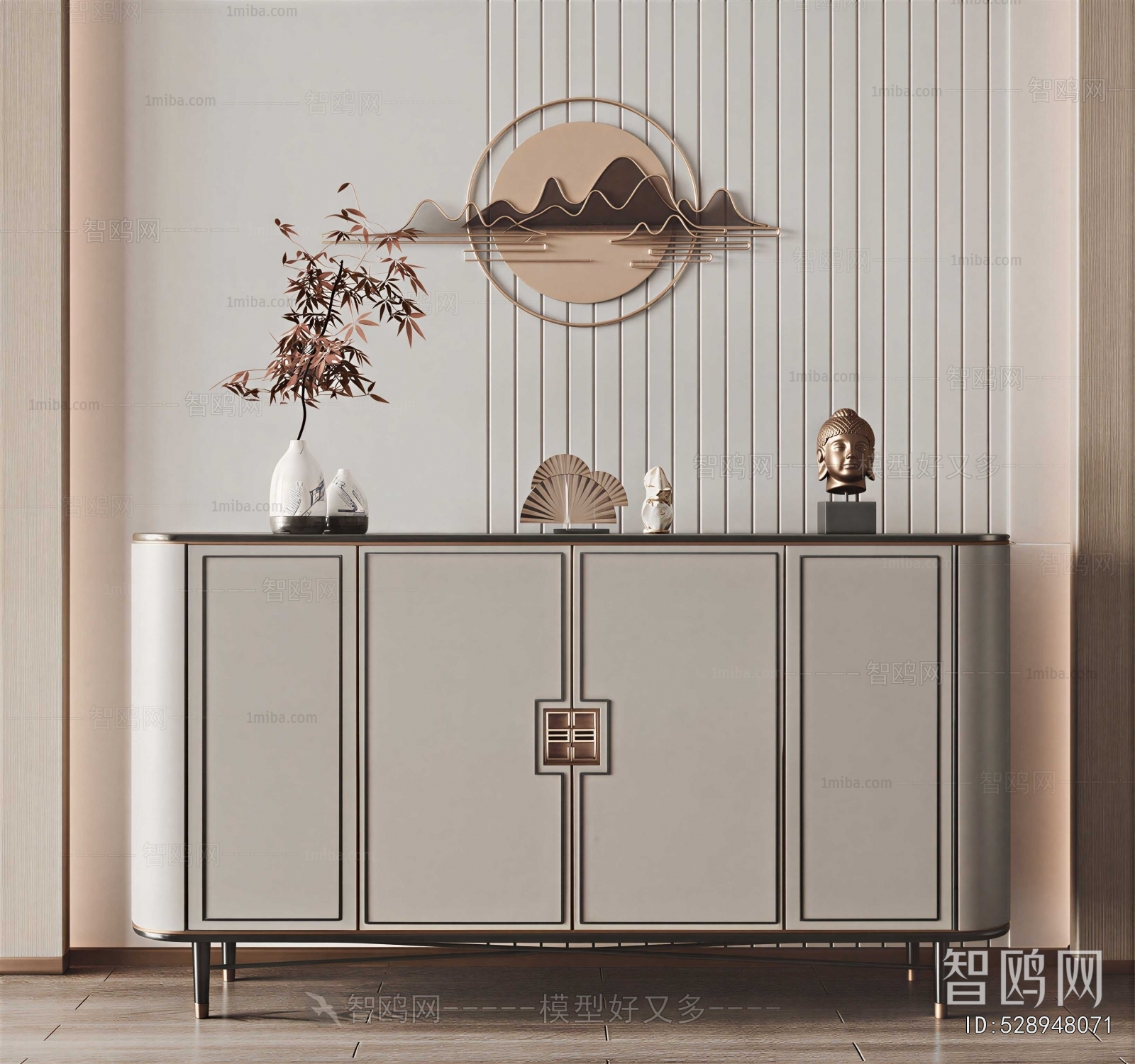 New Chinese Style Entrance Cabinet