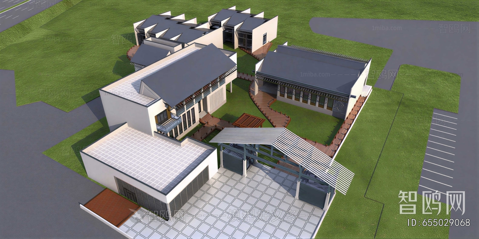 Chinese Style Architectural Bird's-eye View Planning