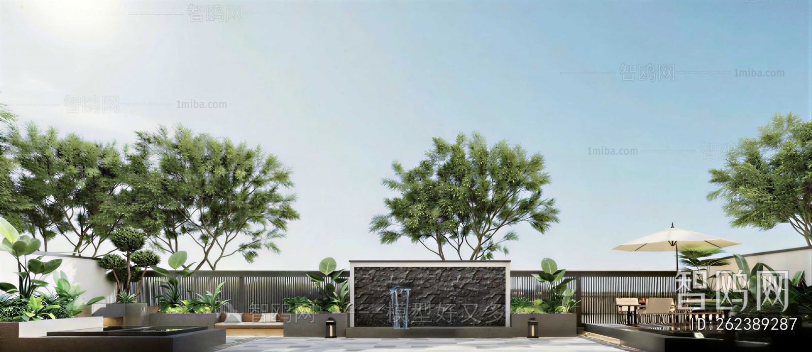 Modern Courtyard/landscape